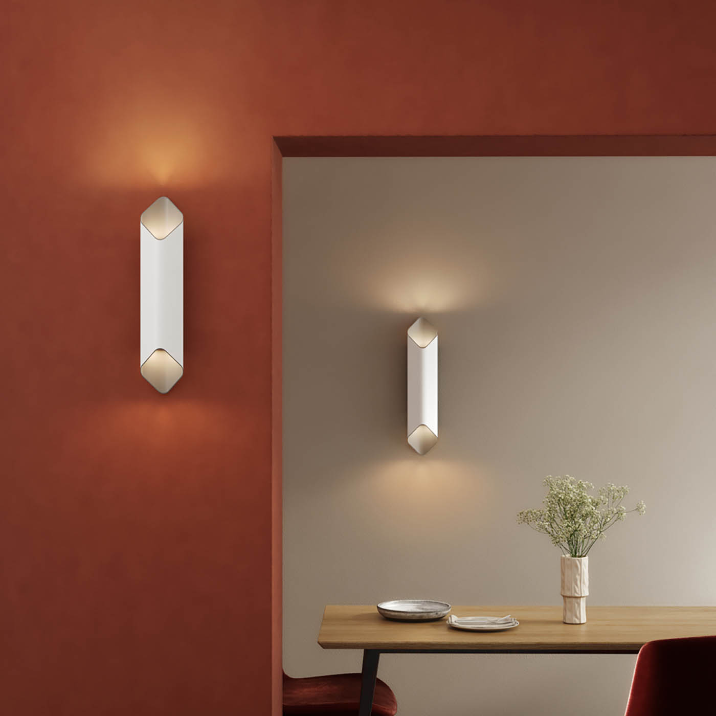 Astro Ako 600 LED nástěnné svítidlo stříbrné