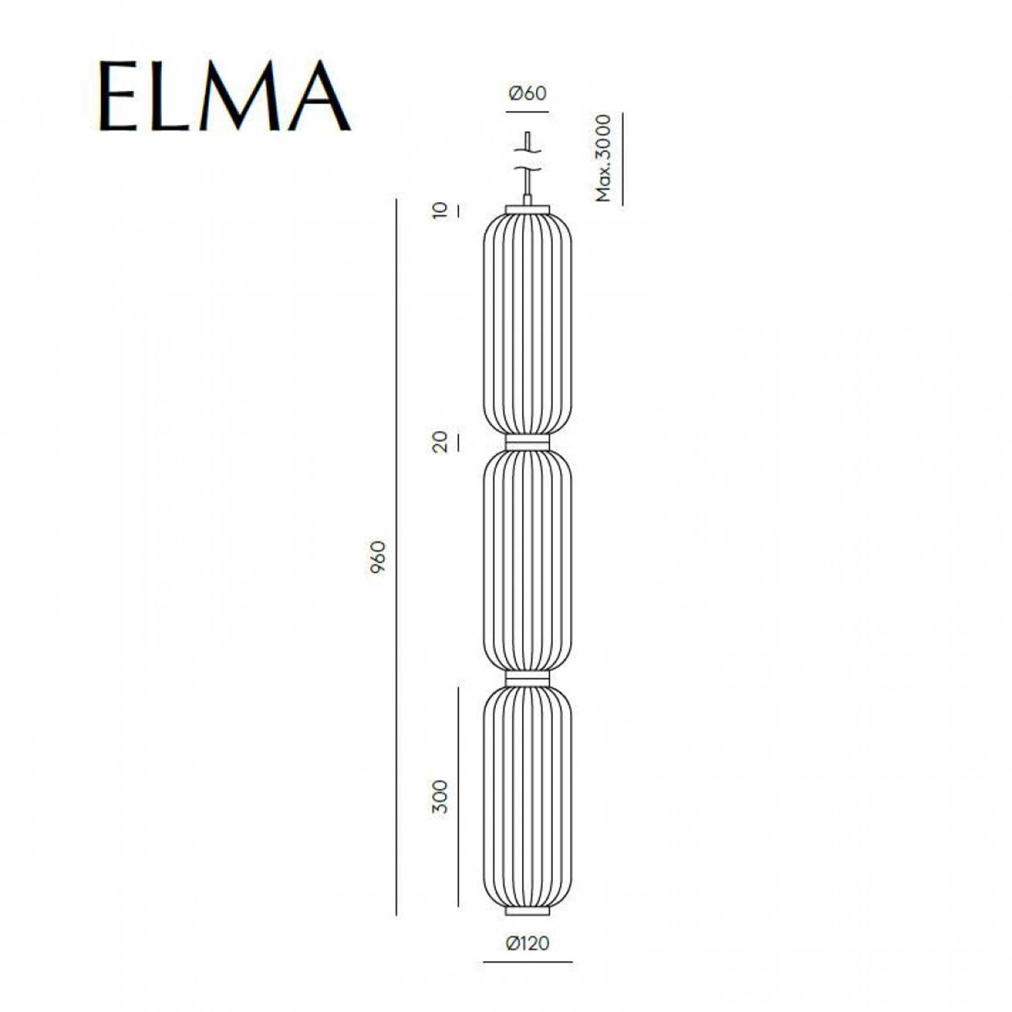 Aromas Elma L LED závěsné svítidlo lustr