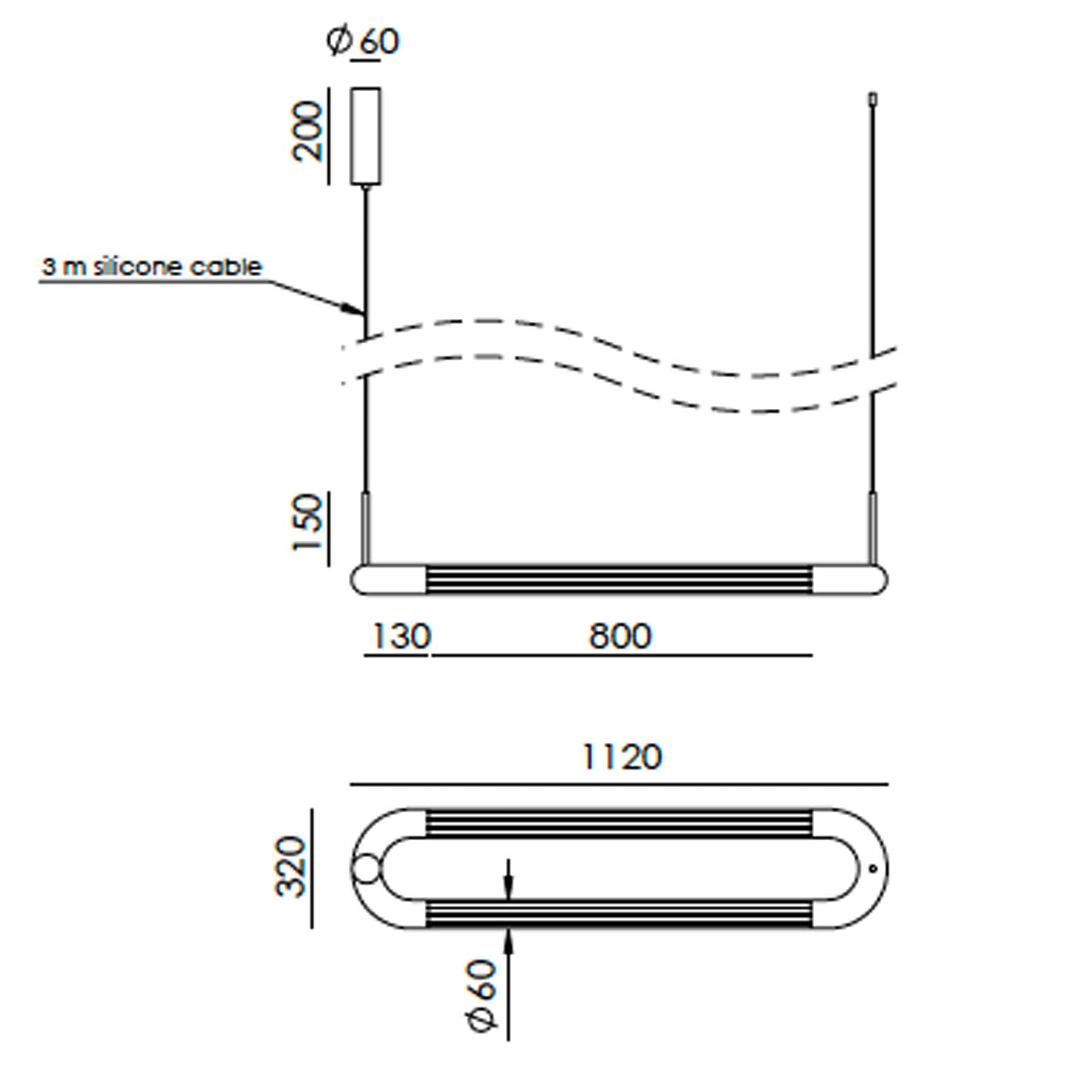 Aromas Iman LED závěsné svítidlo