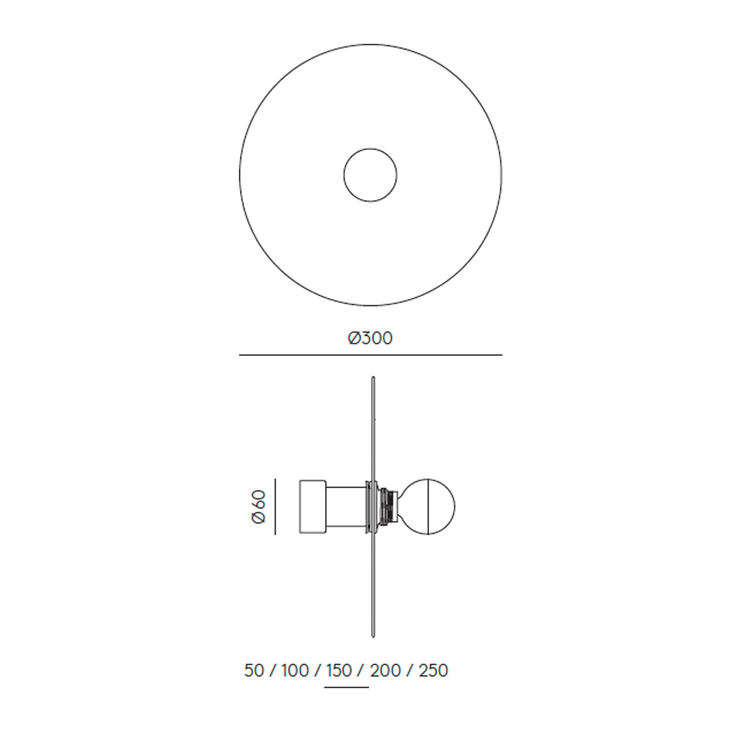 Aromas Nold E27 staklena zidna svjetiljka