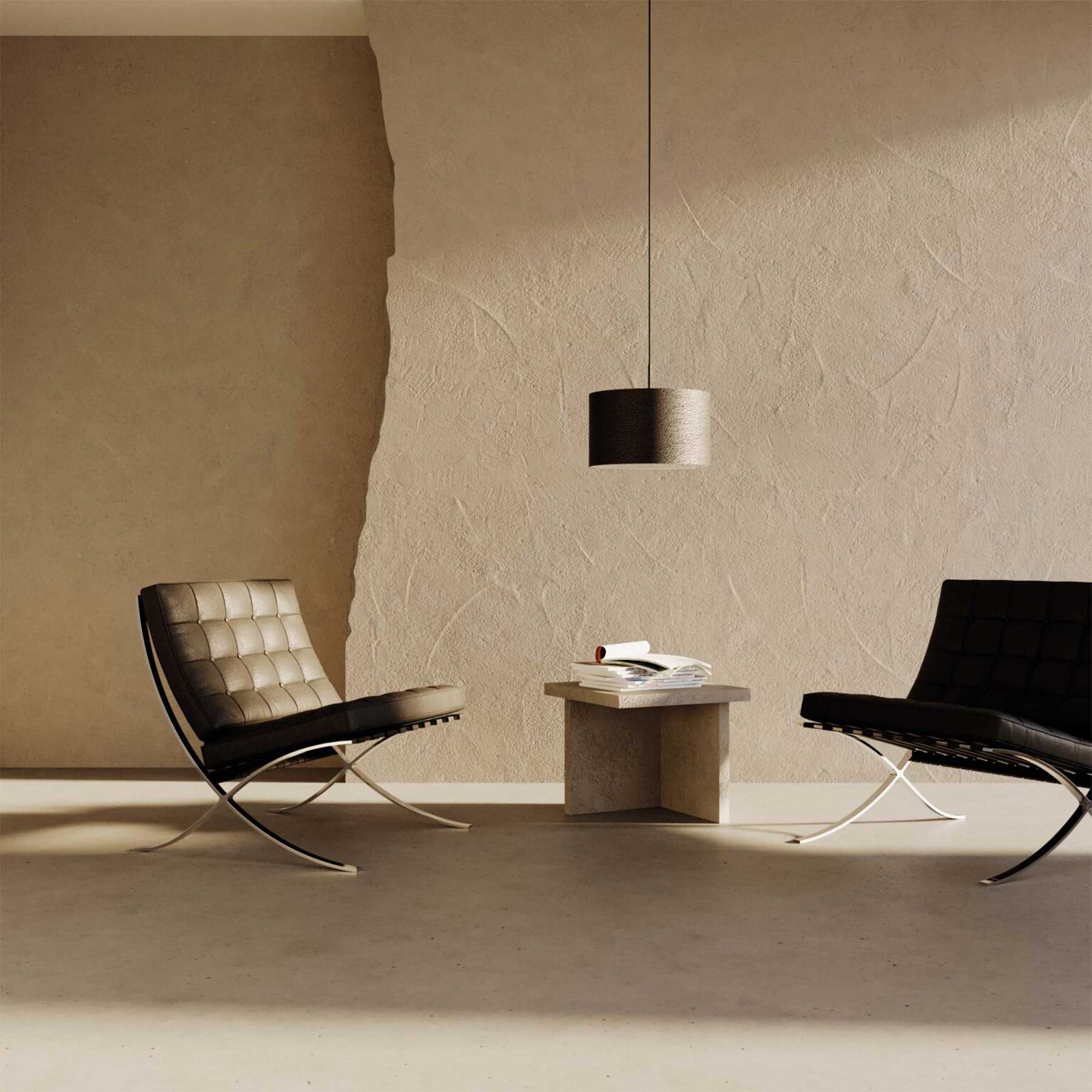 Aromas Rems E27 závěsné kožené svítidlo