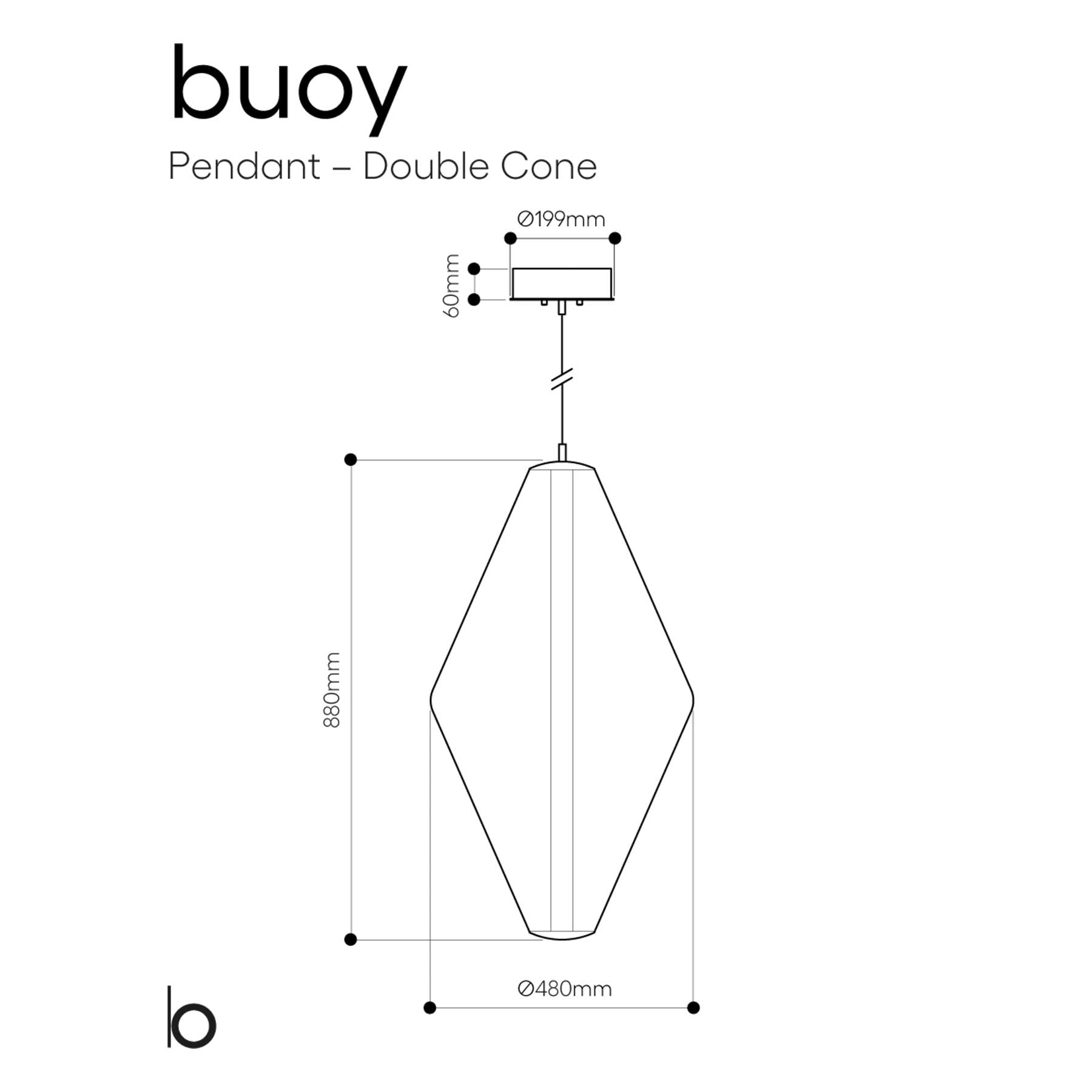 Bomma Buoy LED skleněné závěsné svítidlo