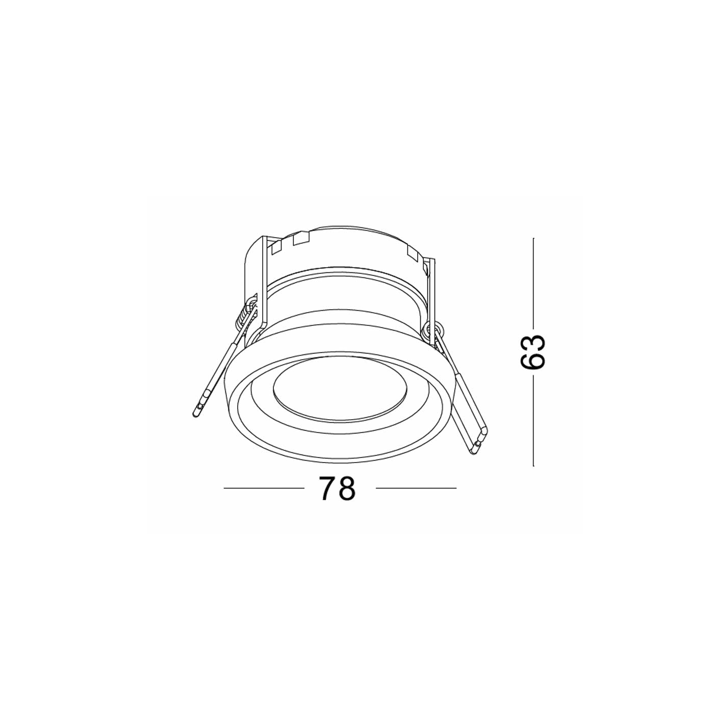 Otto Round LED zápustné venkovní svítidlo IP65 Ra>90