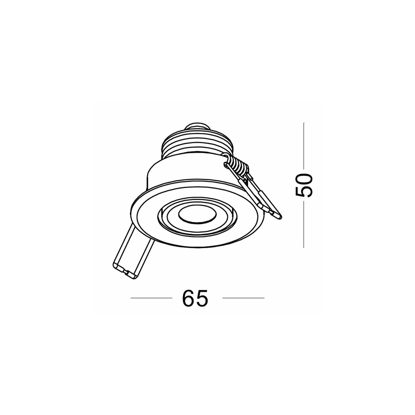 Mini Spotlight LED zápustné venkovní svítidlo IP65 náklopné