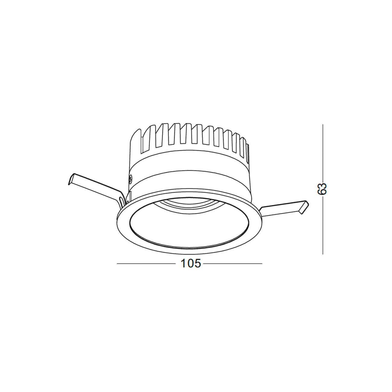Superslim Spotlight LED zápustné kulaté svítidlo Ra90