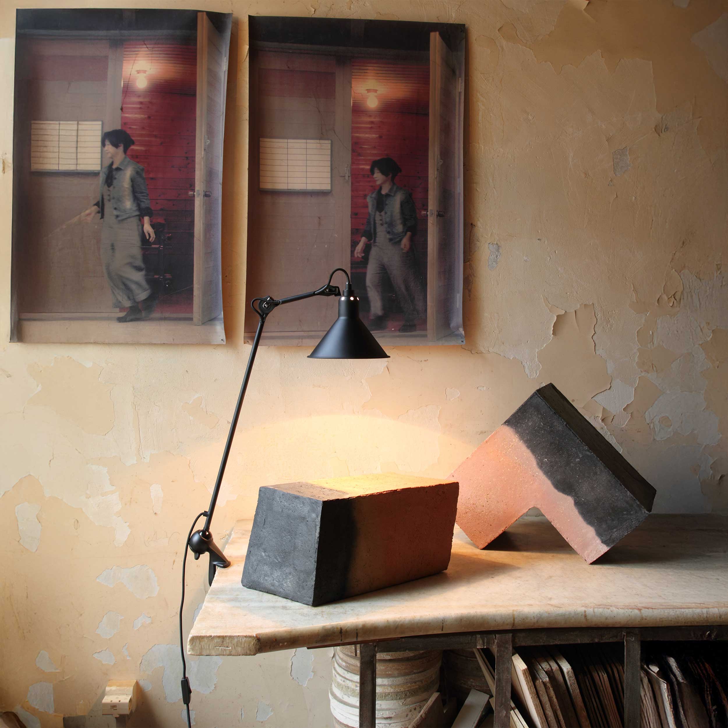 DCW éditions Lampe Gras N°201 E14 stolna lampa s kopčom