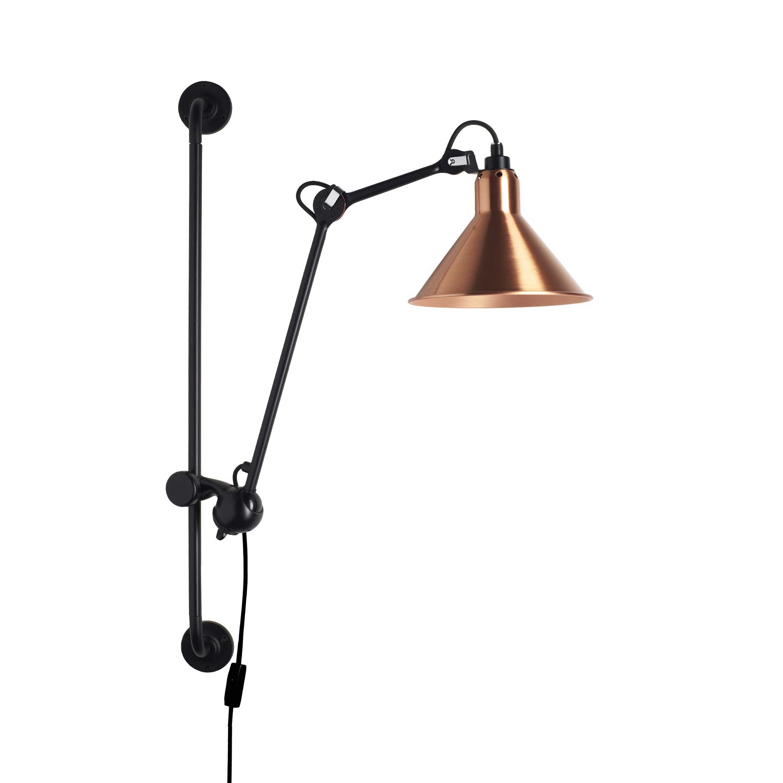 DCW éditions Lampe Gras N°210 E14 zidna svjetiljka s prekidačem