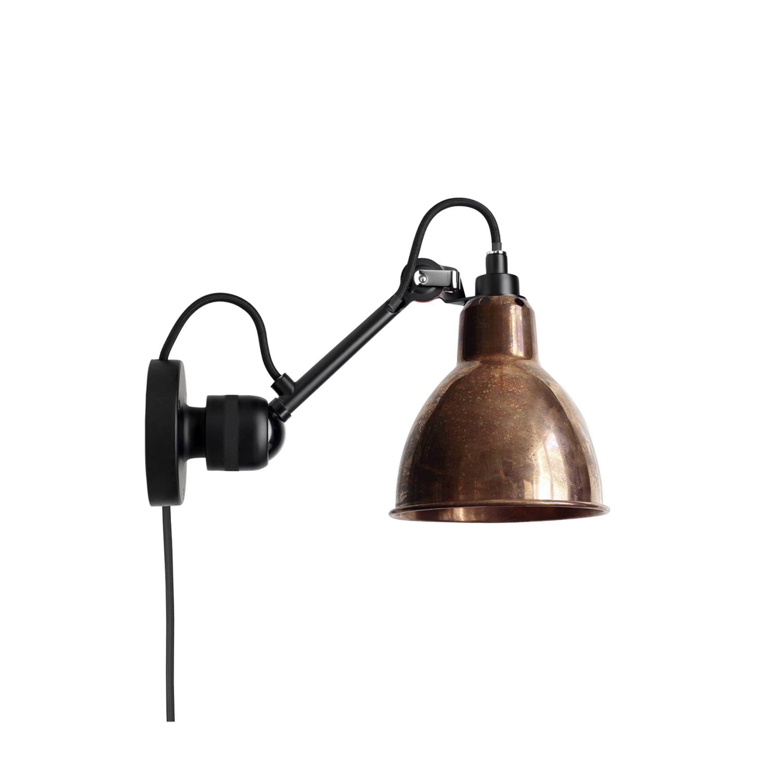 DCW éditions Lampe Gras N°304 E14 zidna svjetiljka, crna