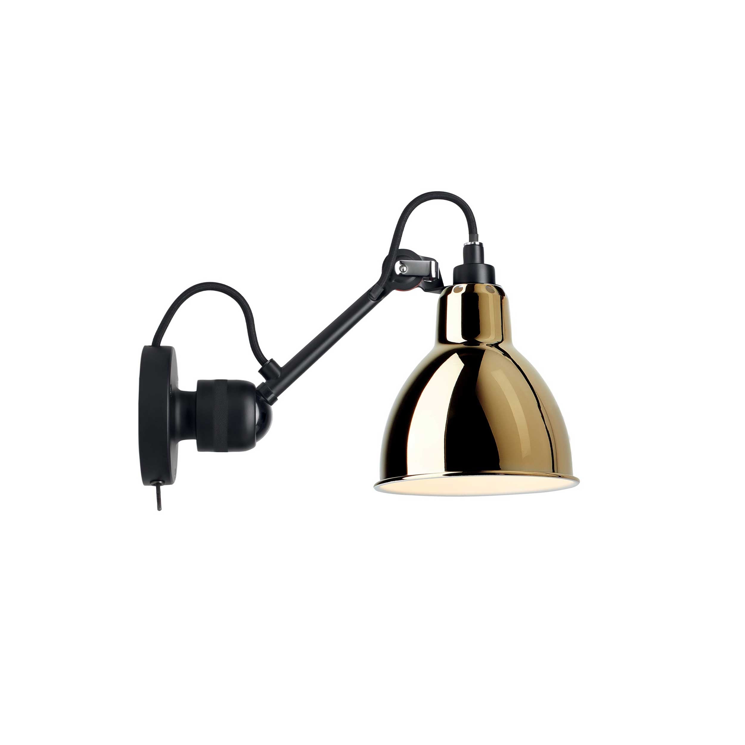 DCW éditions Lampe Gras N°304 E14 zidna svjetiljka, crna