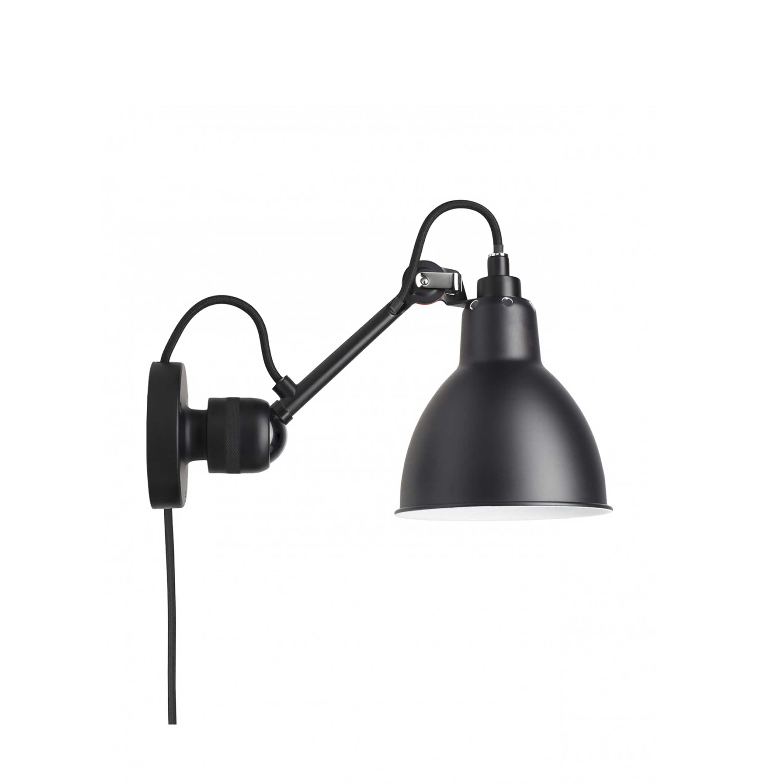 DCW éditions Lampe Gras N°304 E14 zidna svjetiljka, crna