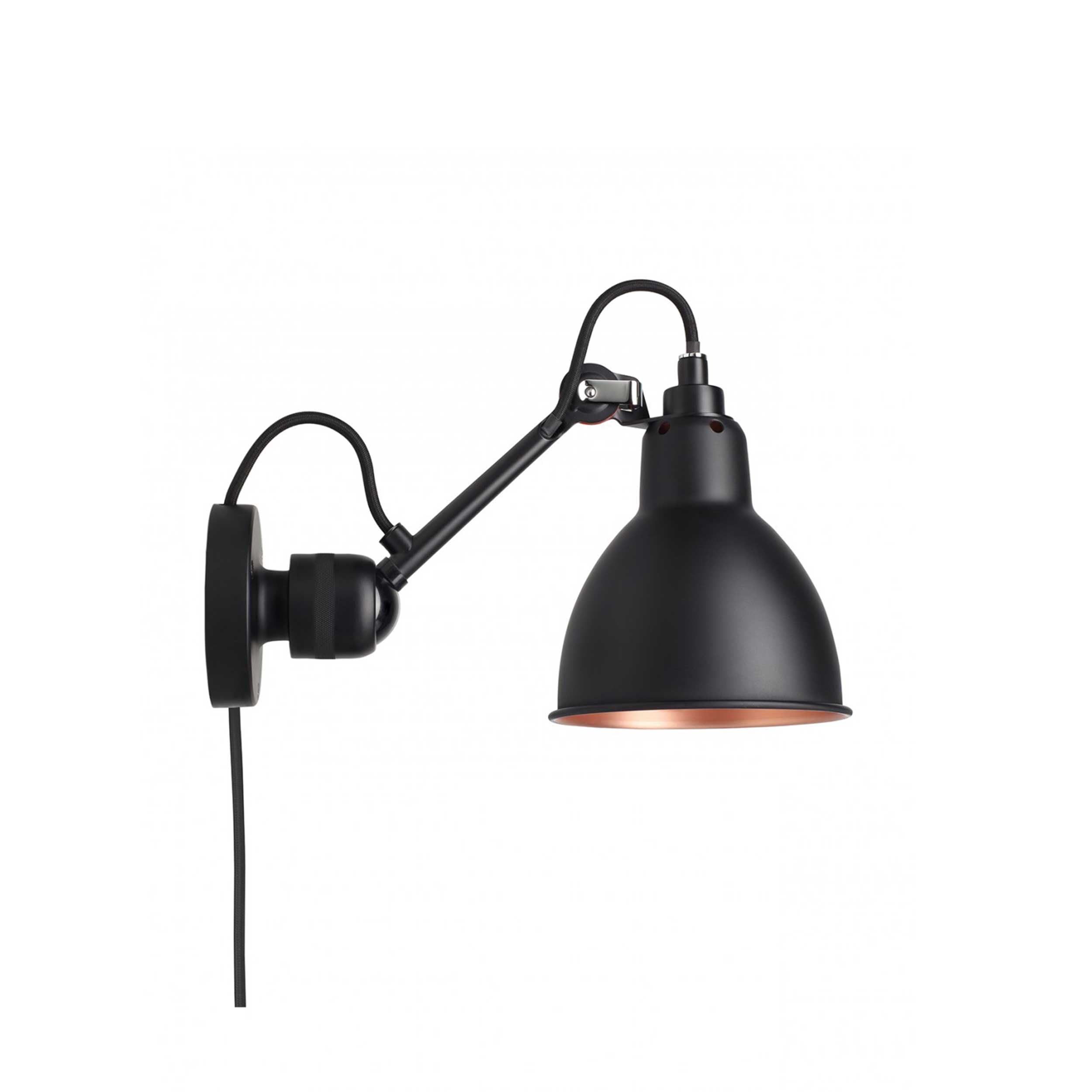 DCW éditions Lampe Gras N°304 E14 zidna svjetiljka, crna