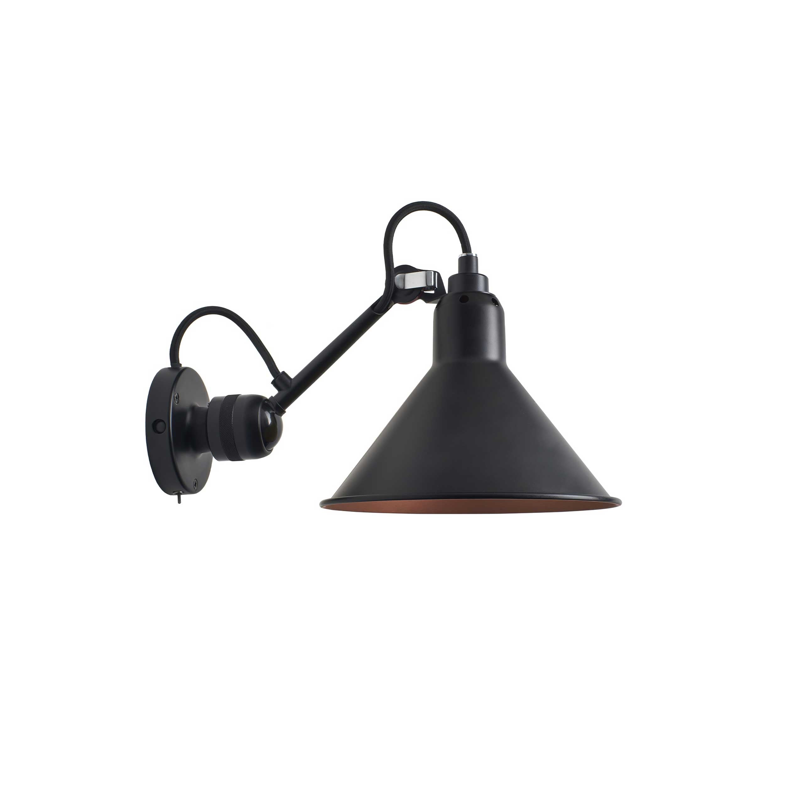 DCW éditions Lampe Gras N°304 E14 zidna svjetiljka, crna