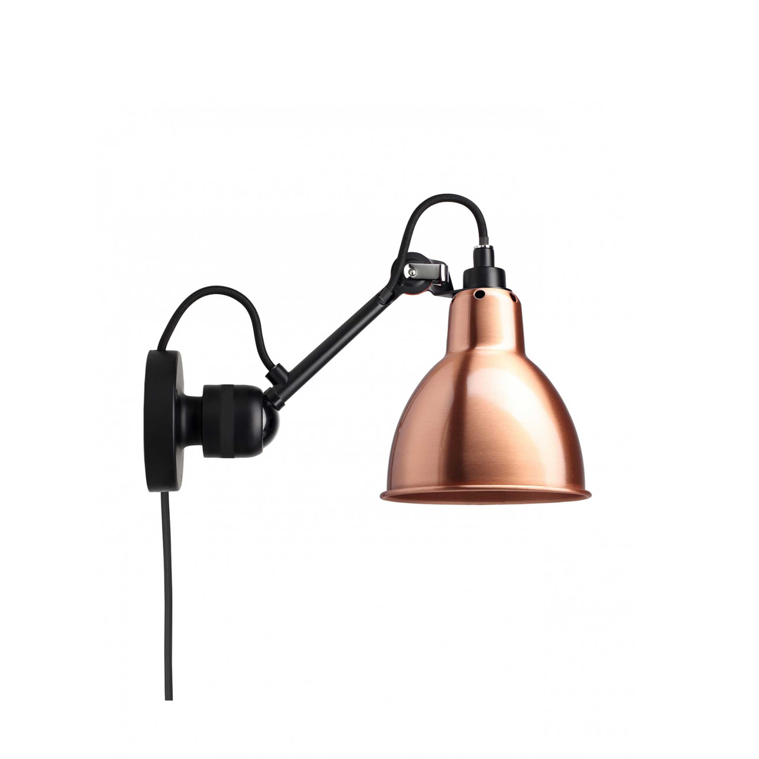 DCW éditions Lampe Gras N°304 E14 zidna svjetiljka, crna