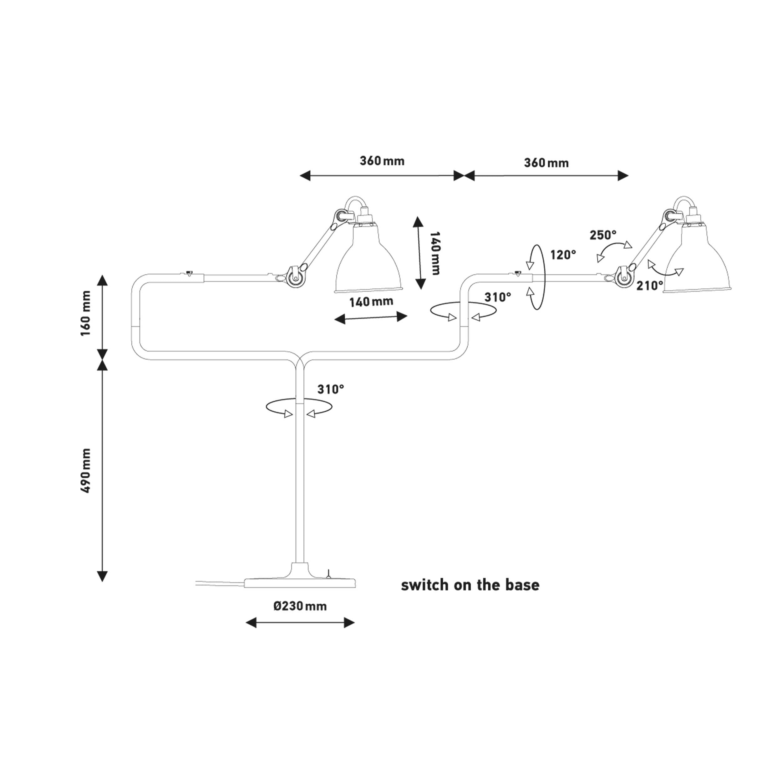 DCW éditions Lampe Gras N°317 E14 stolna lampa