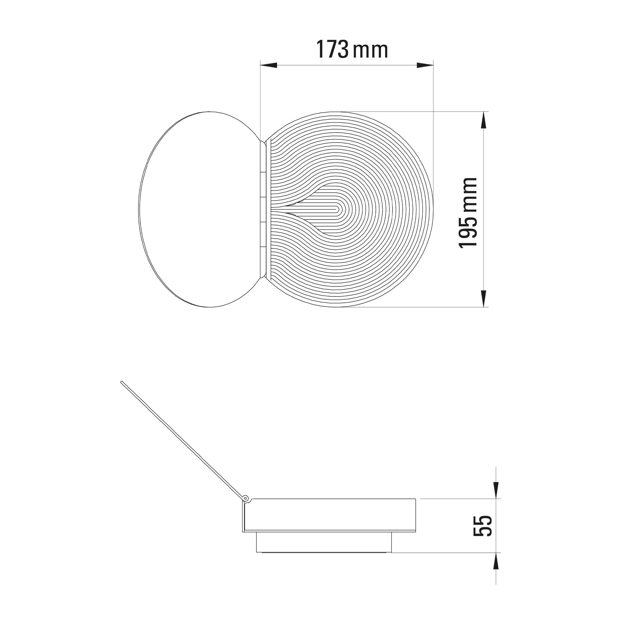 DCW éditions Poudrier LED zidna svjetiljka