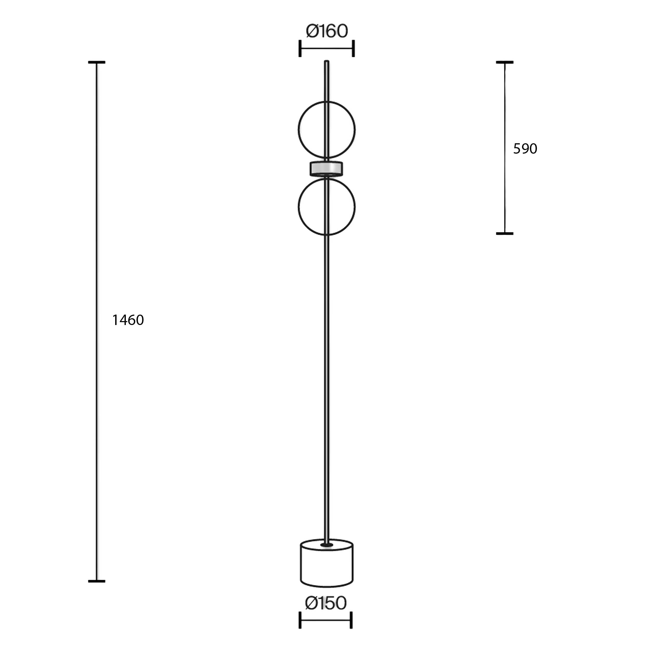 Maytoni Double Moon LED podna lampa