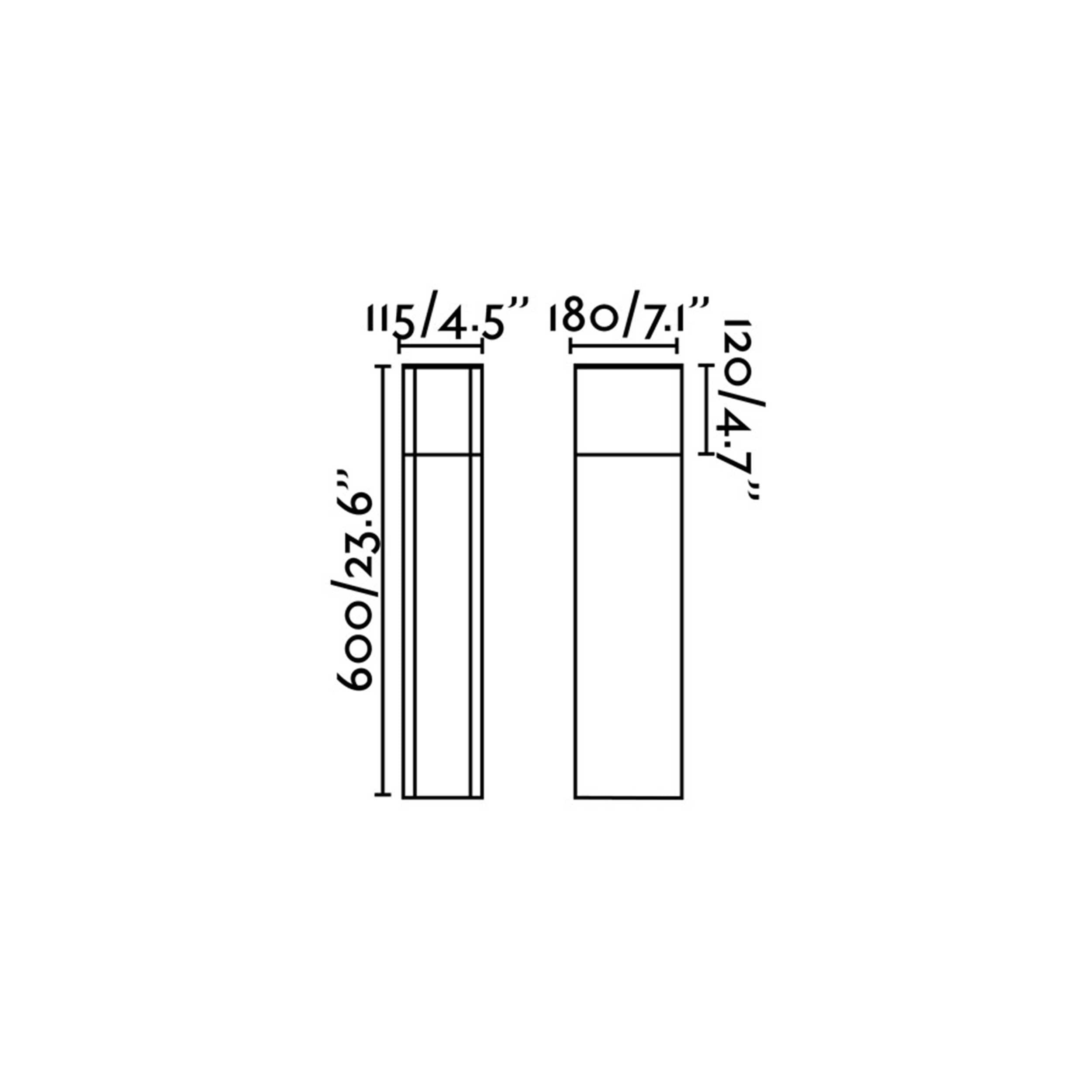 Faro Block E27 vanjska svjetiljka za stup, IP65
