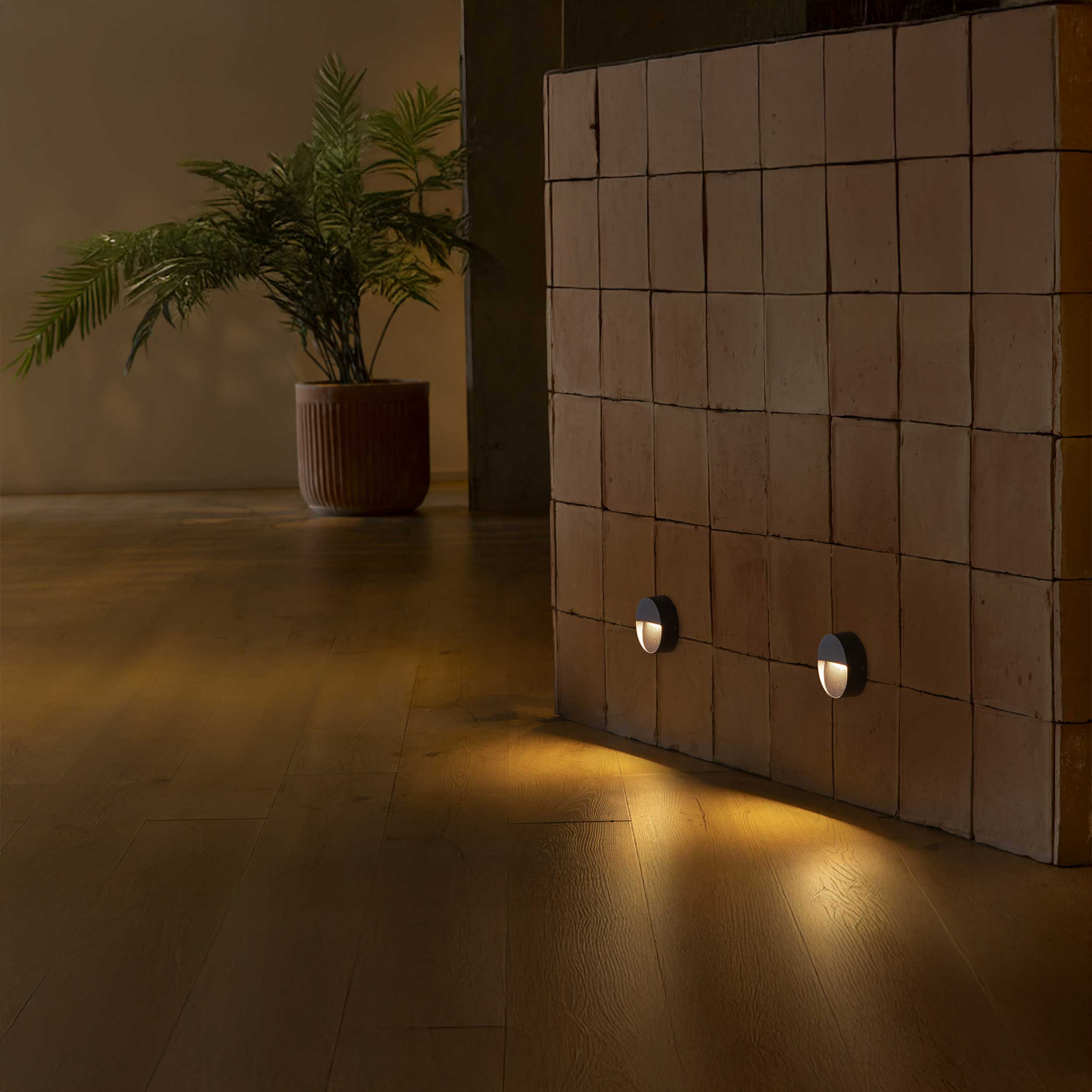 Faro Dune LED okrugla vanjska zidna svjetiljka IP65