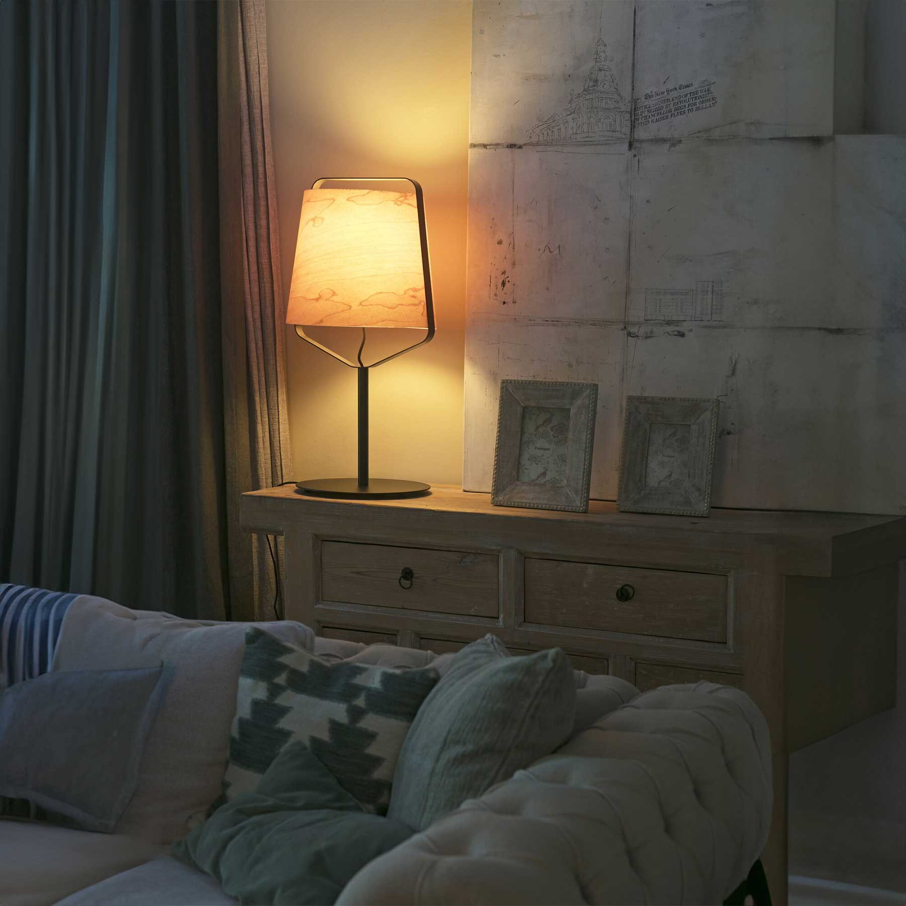 Faro Stood E27 dřevěné stolní svítidlo