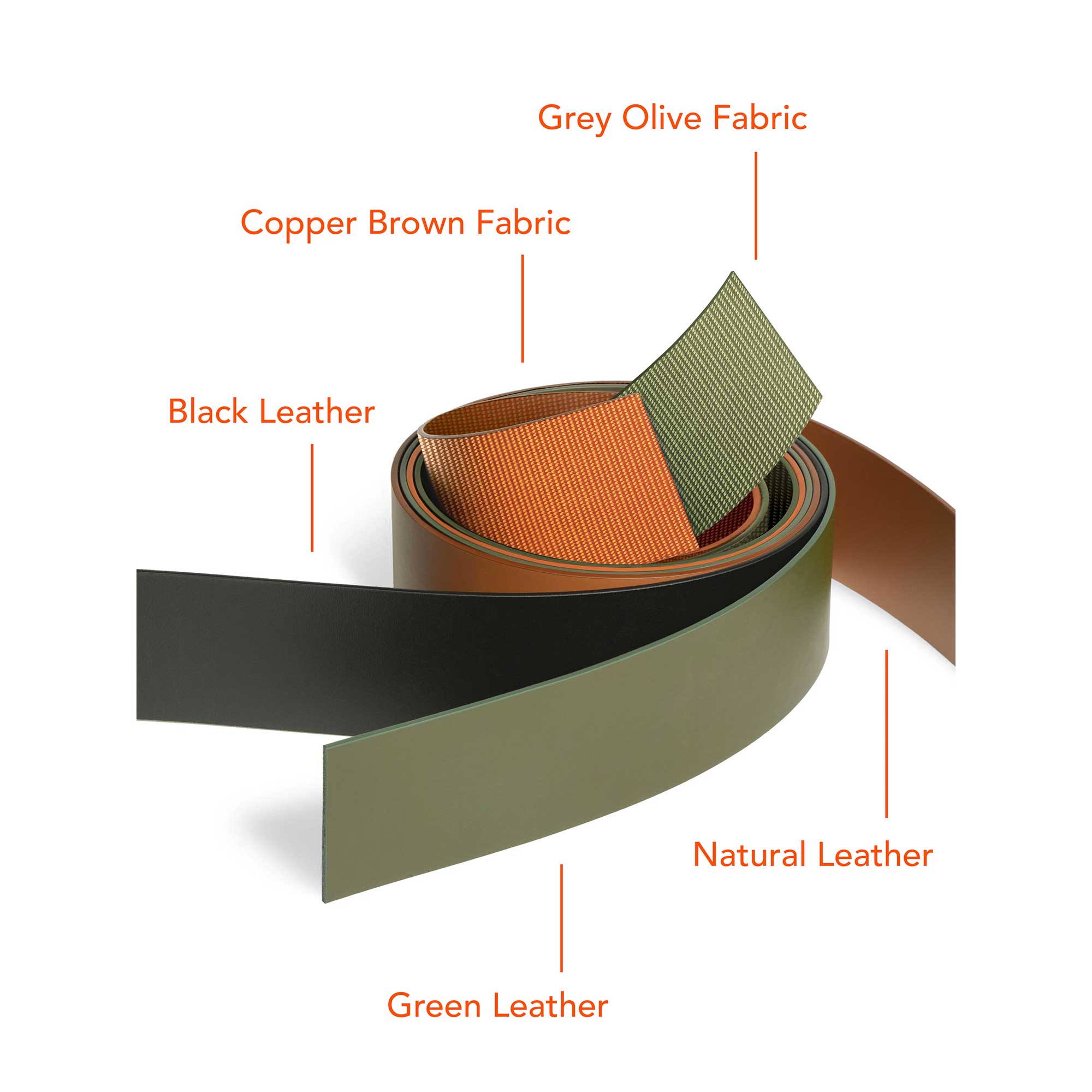 Flos Belt LED závěsné kožené svítidlo