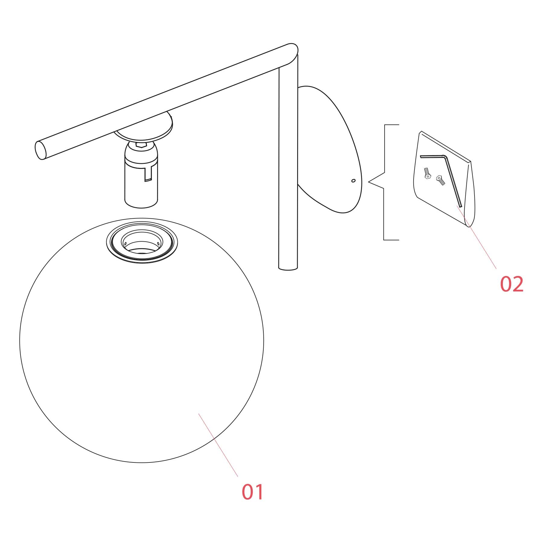 Flos IC Lights E14 nástěnné svítidlo