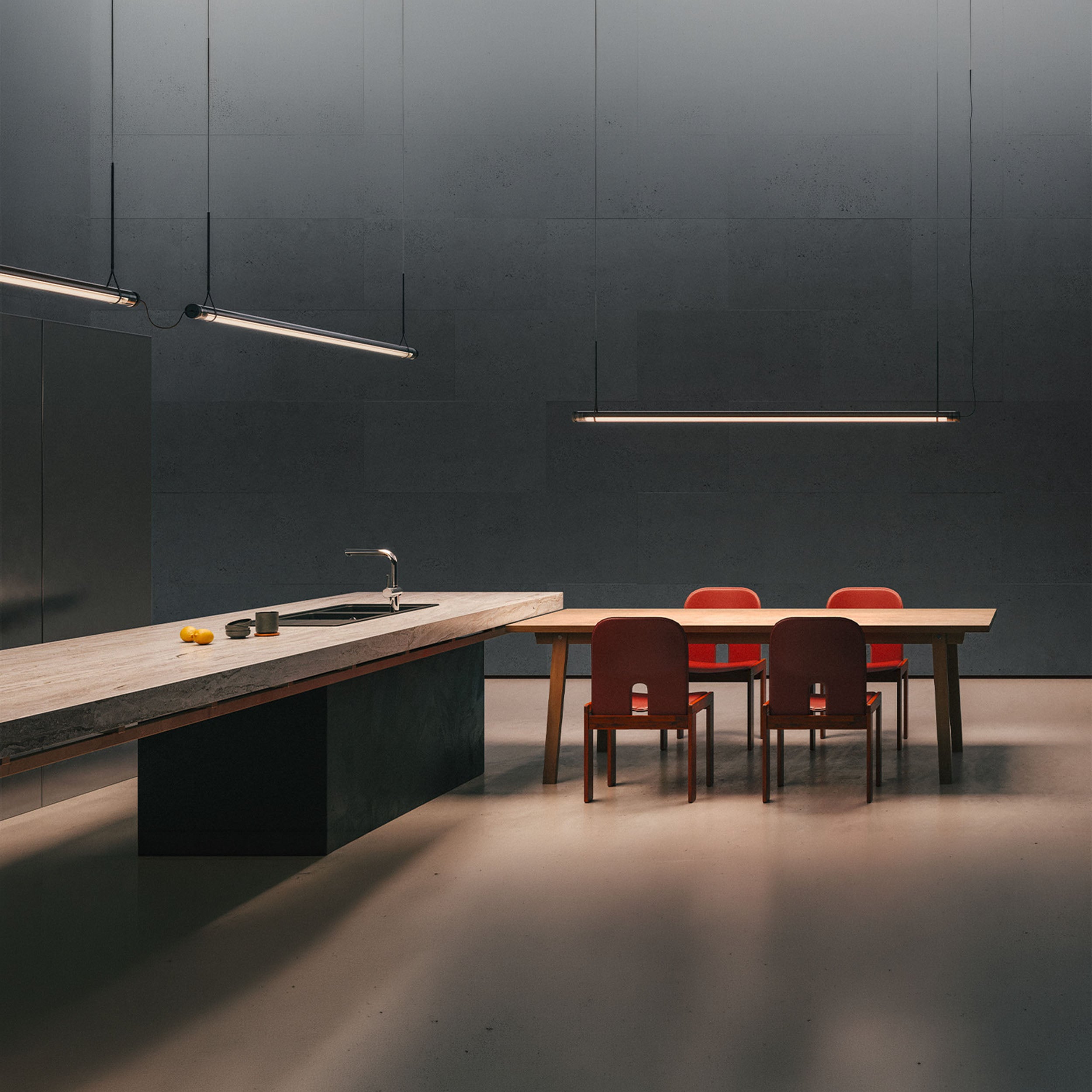 Marset Fris Pro LED 155 linearni viseći svjetiljka