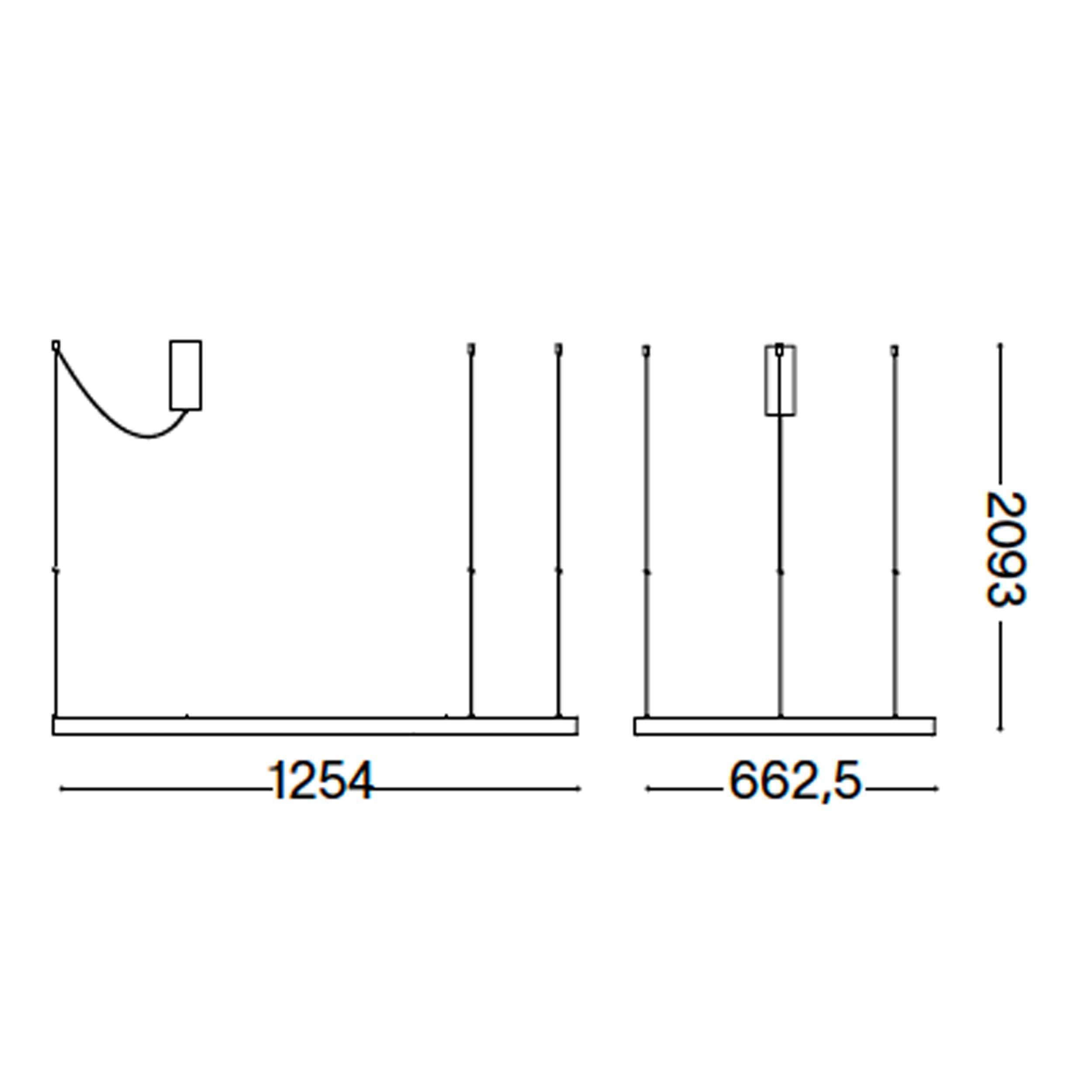LED viseća svjetiljka Ideal Lux Waves