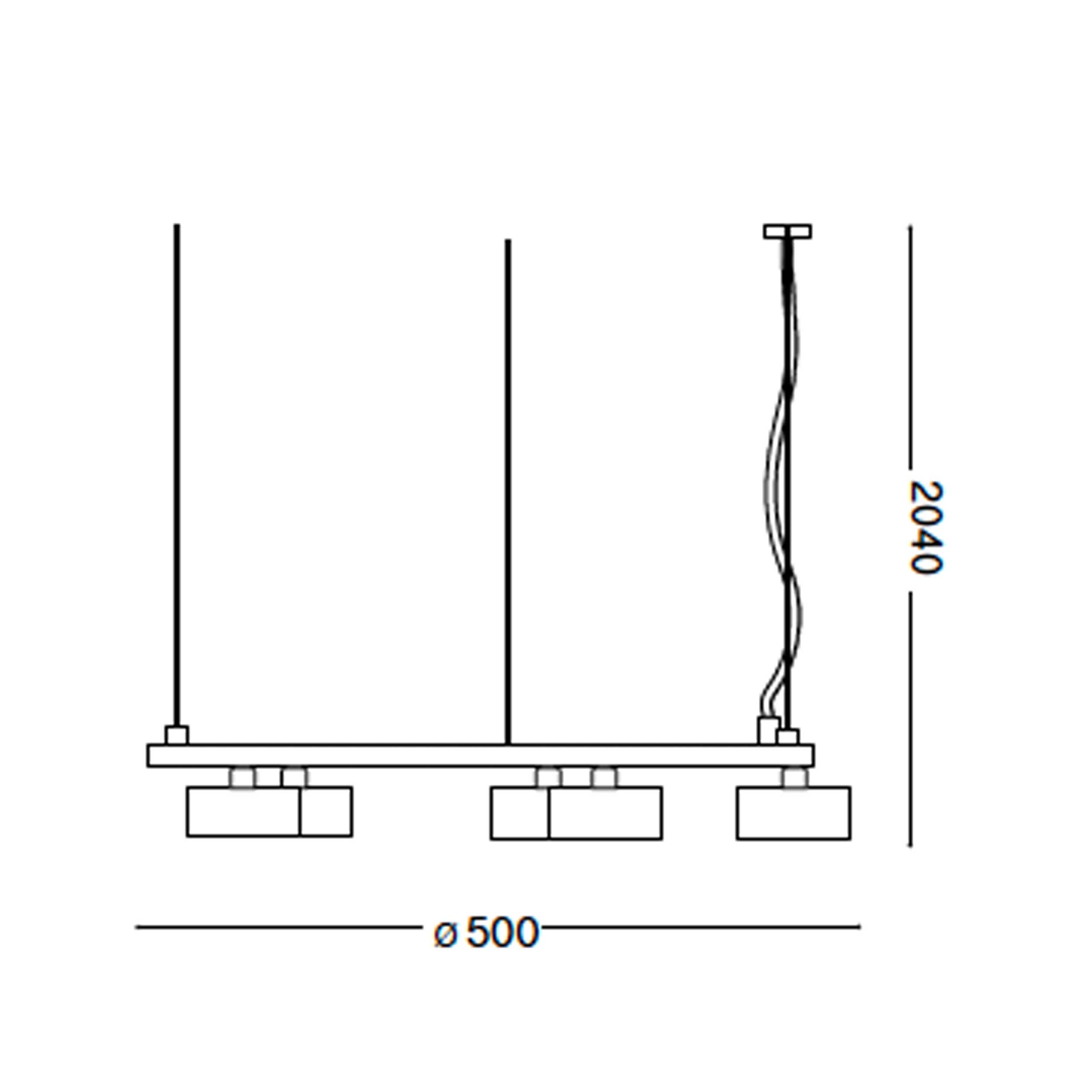 Ideal Lux Minor GX53 okruglo viseće svjetlo