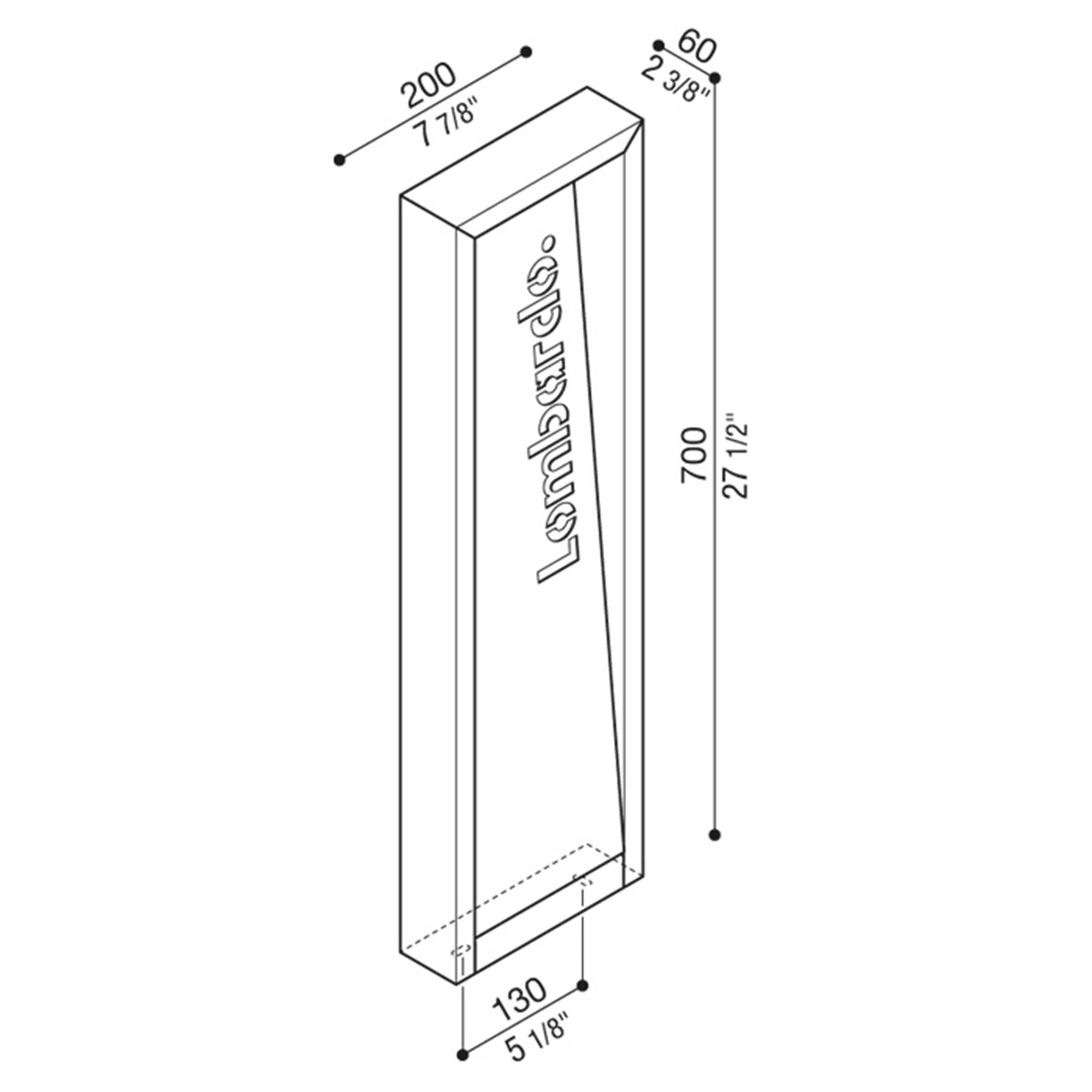 Lombardo Arke FULL Code LED vanjska svjetiljka na stupić IP66 24V
