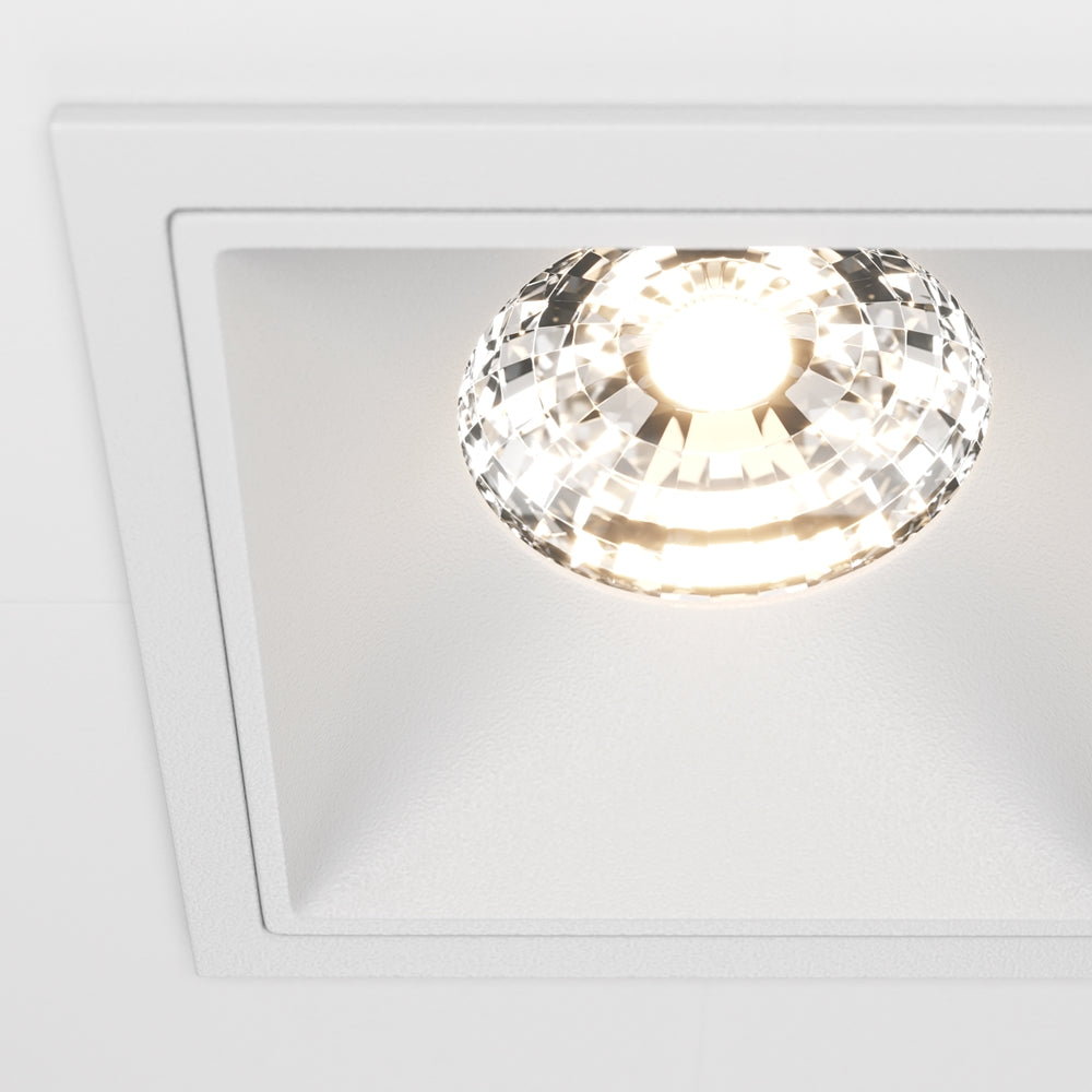 Maytoni Alfa LED 15W 36° ugradbeni četvrtasti downlight, bijeli