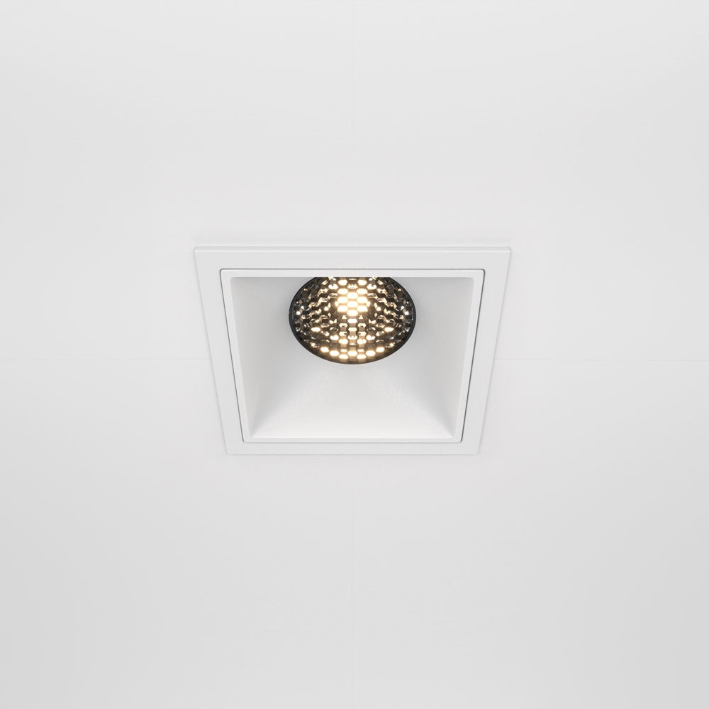 Maytoni Alfa LED 15W 36° ugradbeni četvrtasti downlight, bijeli