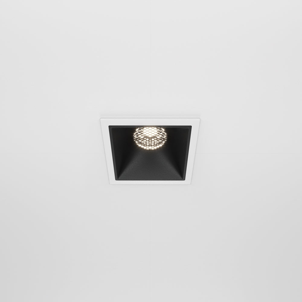 Maytoni Alfa LED 10W 36° ugradbena četvrtasta svjetiljka, crna