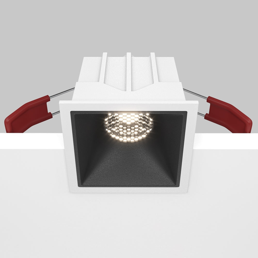 Maytoni Alfa LED 10W 36° ugradbena četvrtasta svjetiljka, crna