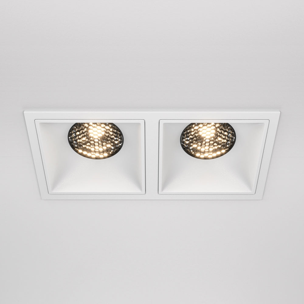 Maytoni Alfa LED 15W 36° ugradbeni četvrtasti downlight, bijeli