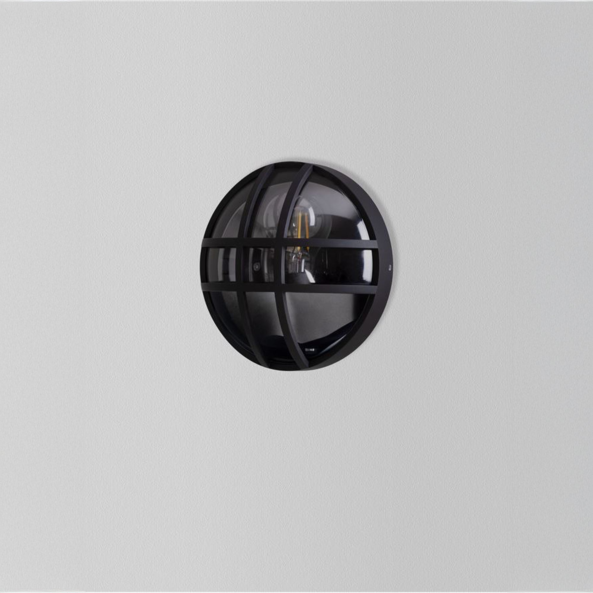 Nova Luce Amel E27 nástěnné kulaté svítidlo IP65