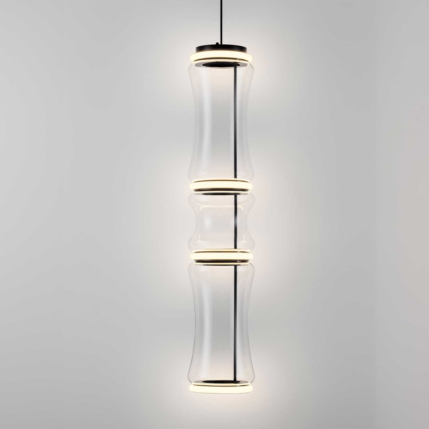 Nova Luce Anapnoe LED závěsné svítidlo skleněné