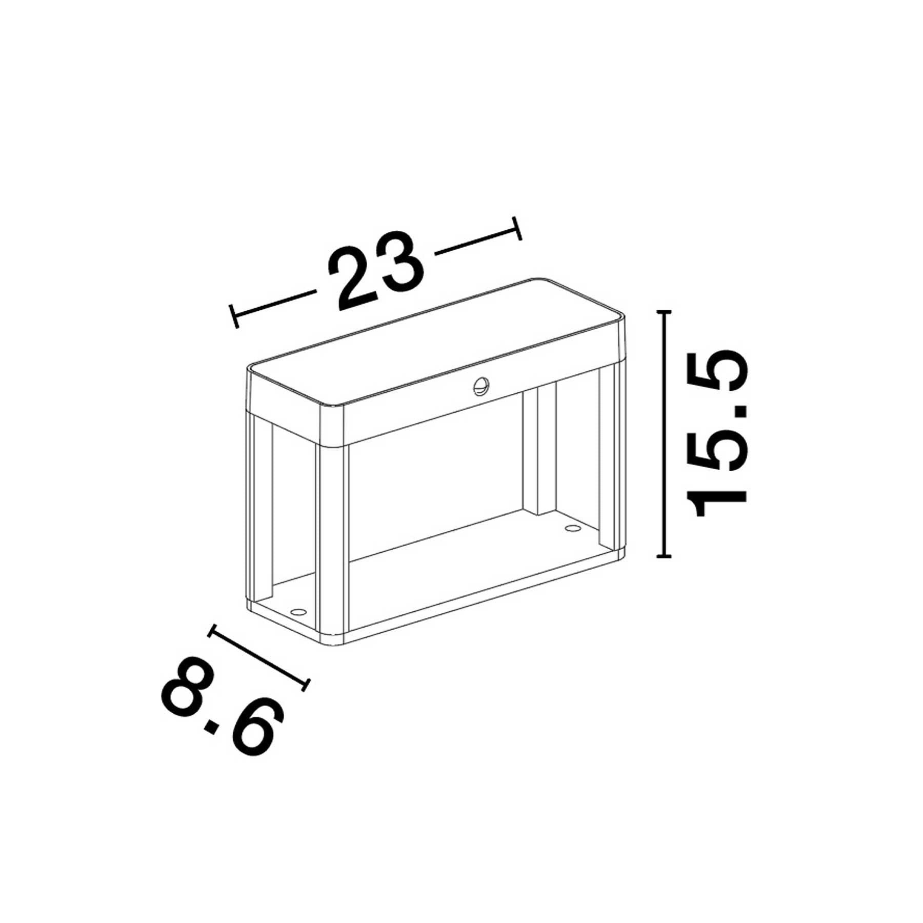 Nova Luce Berni LED solární sloupkové svítidlo IP65