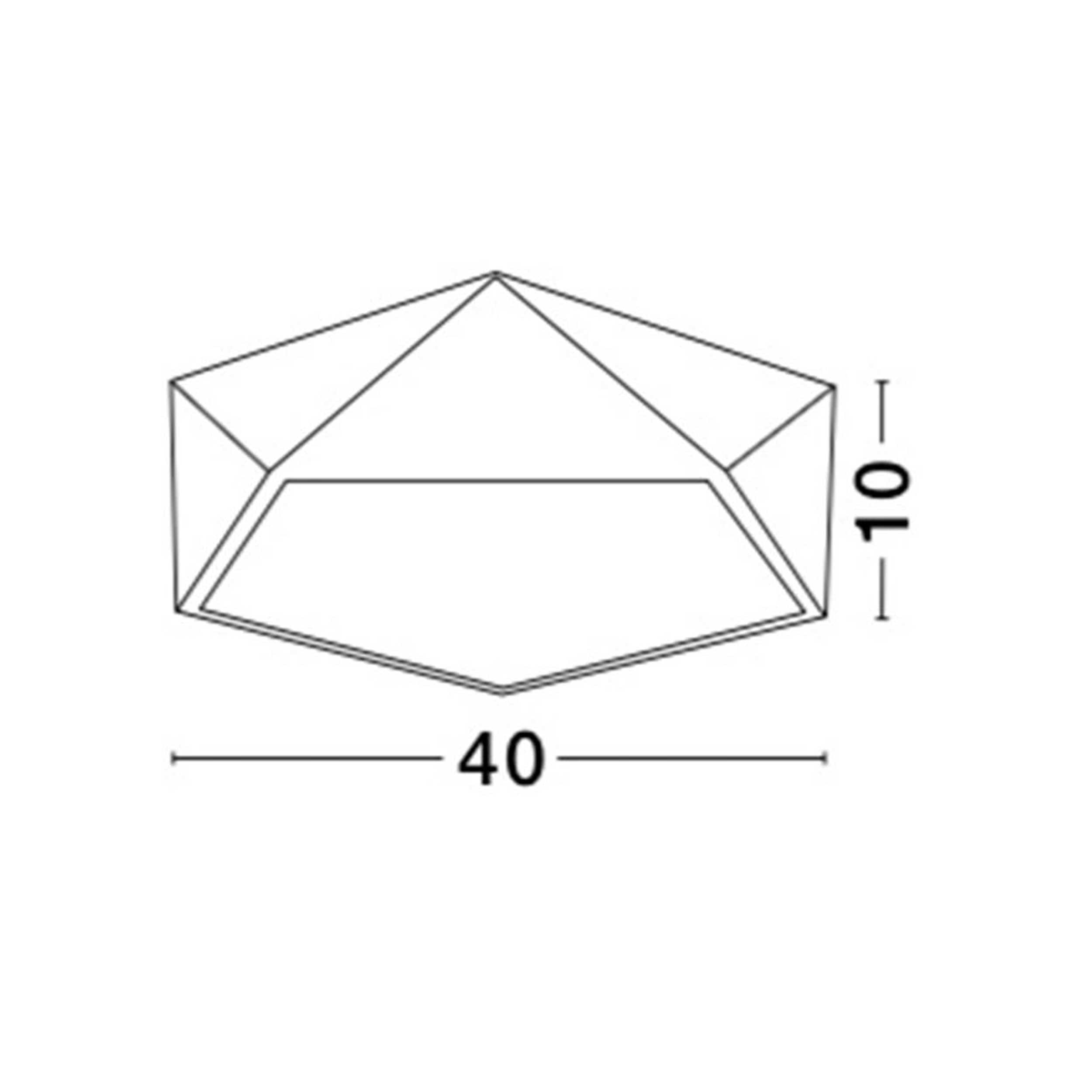 Nova Luce Darius E27 stropna svjetiljka