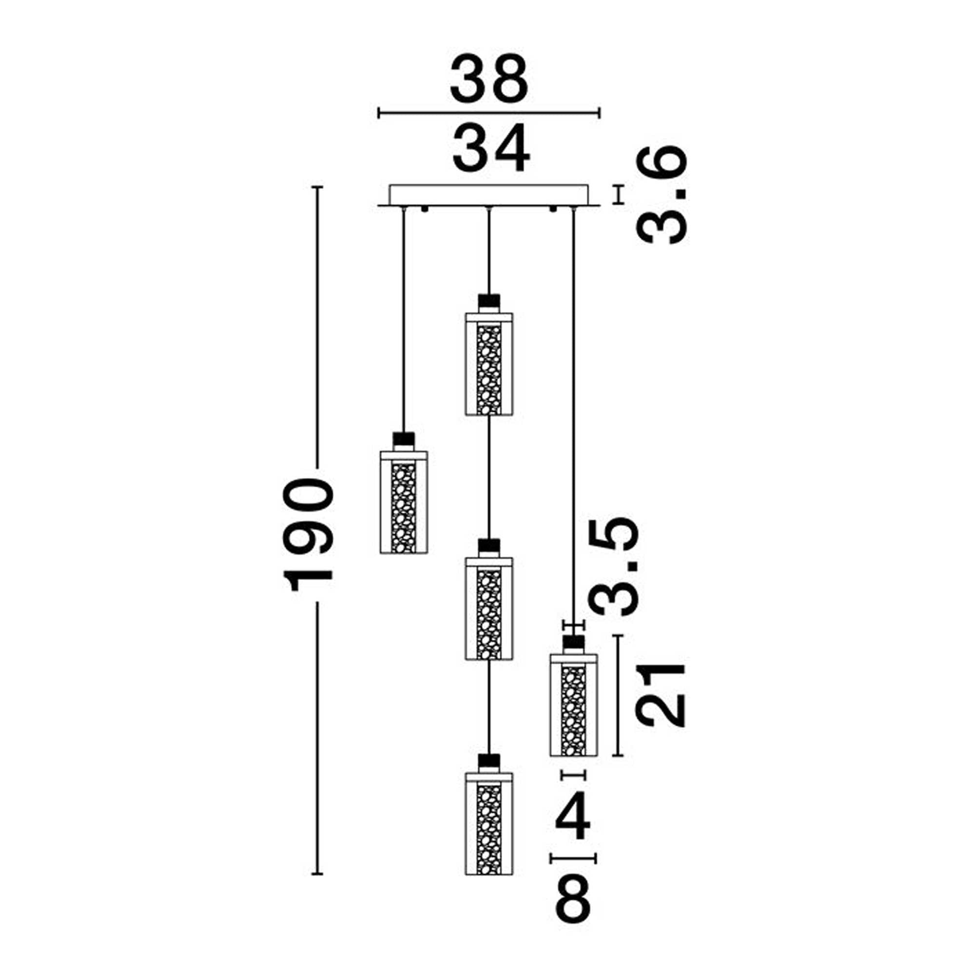 Nova Luce Lune LED závěsné svítidlo