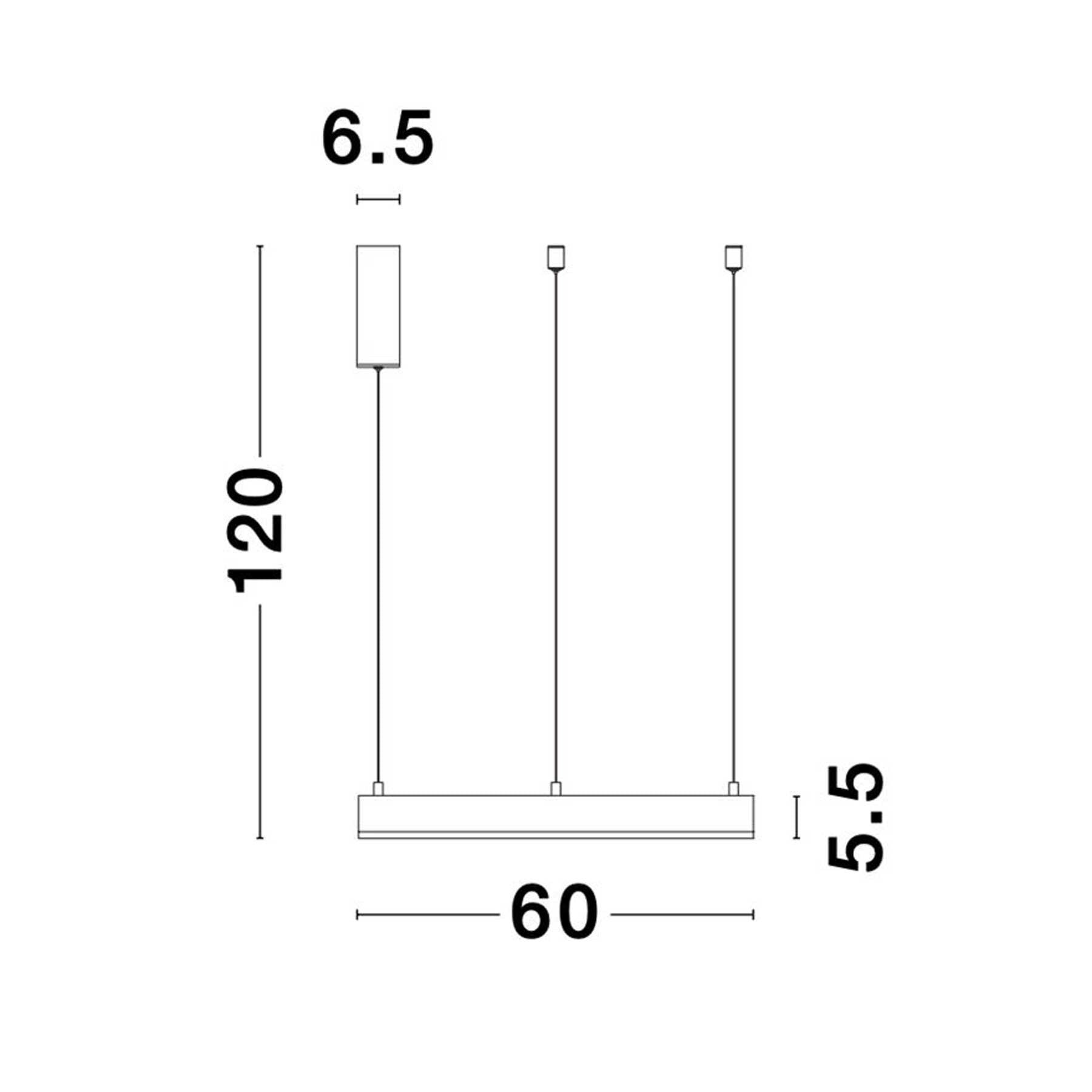 Nova Luce Motif LED kruhové závěsné svítidlo stmívatelné CCT