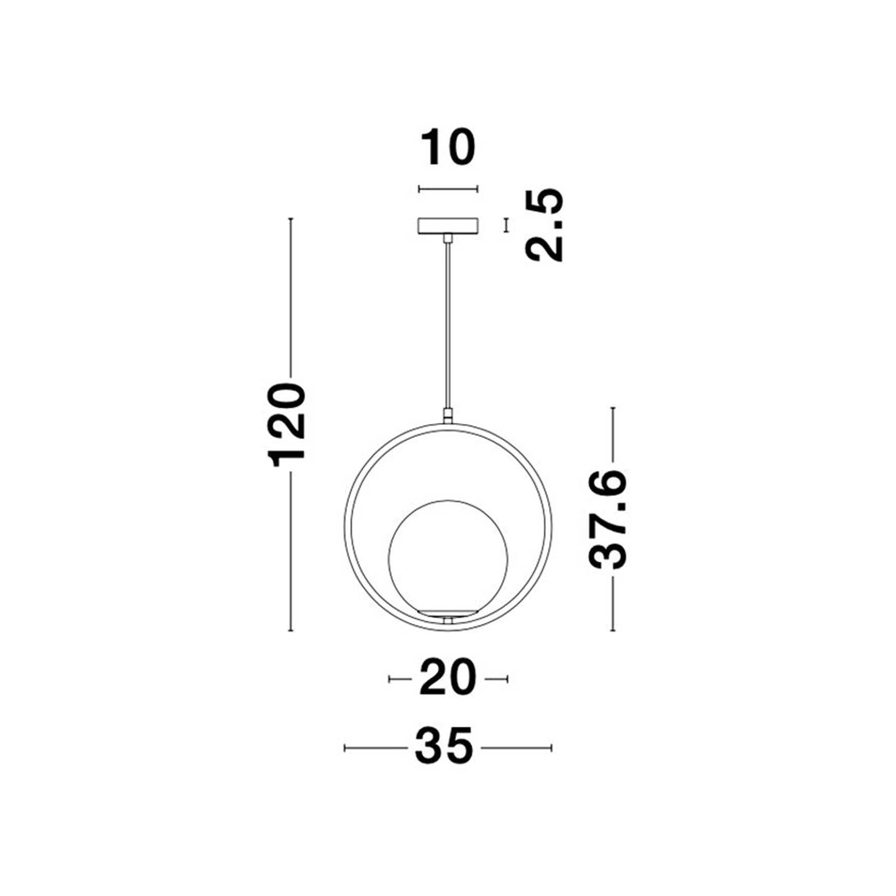 Nova Luce Obitar G9 závěsné svítidlo