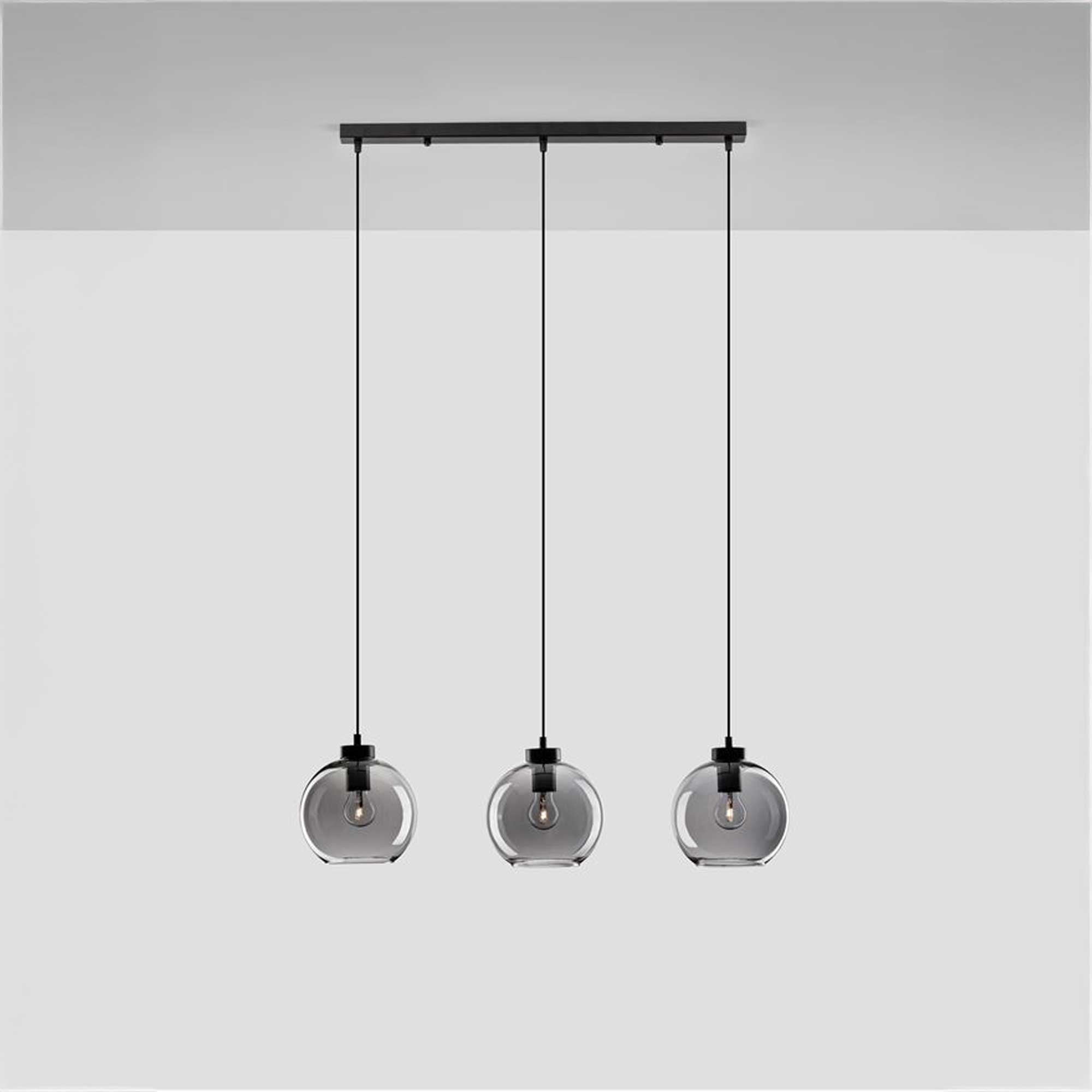 Nova Luce Palmer E27 staklena viseća lampa, uzdužna