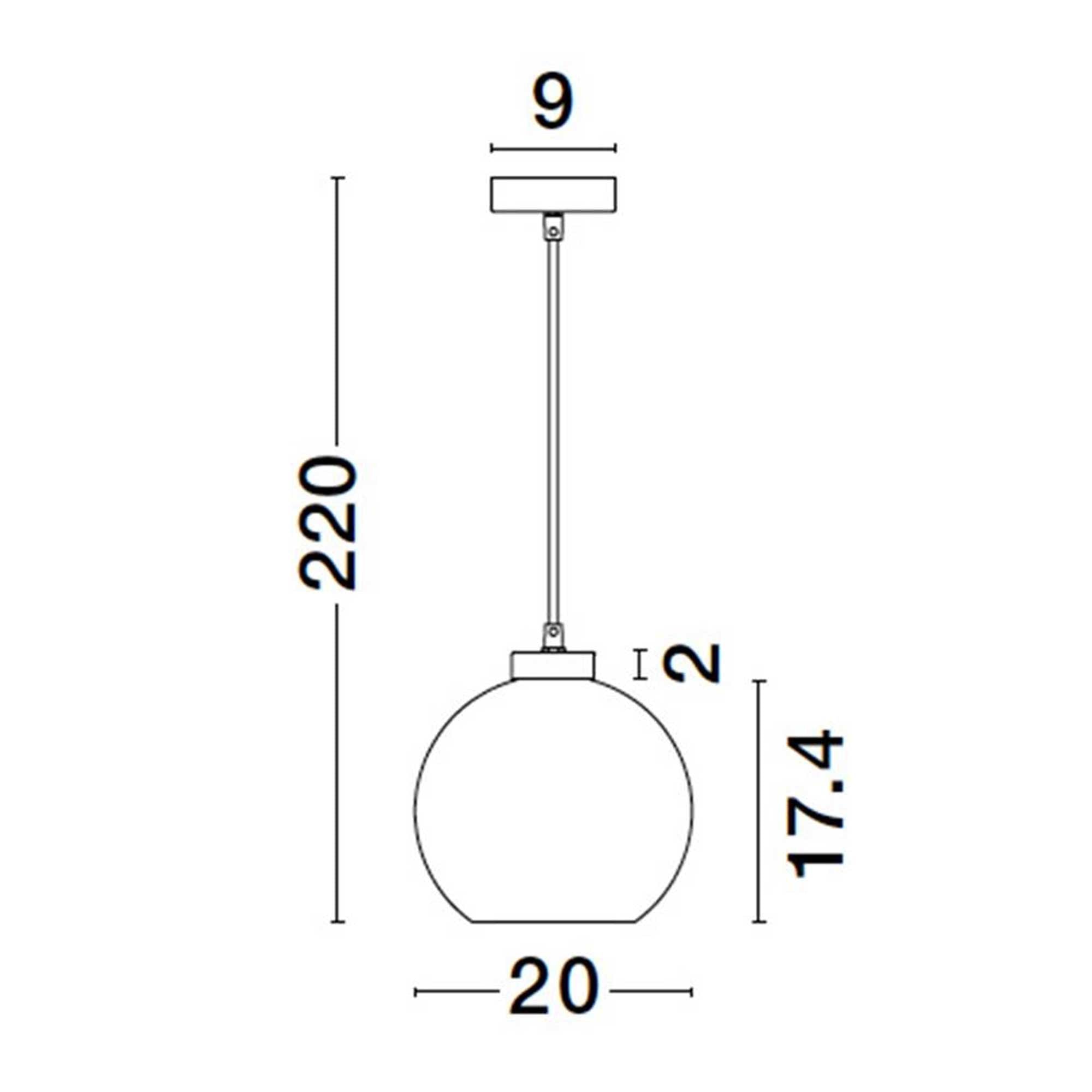 Nova Luce Palmer LED skleněné závěsné svítidlo