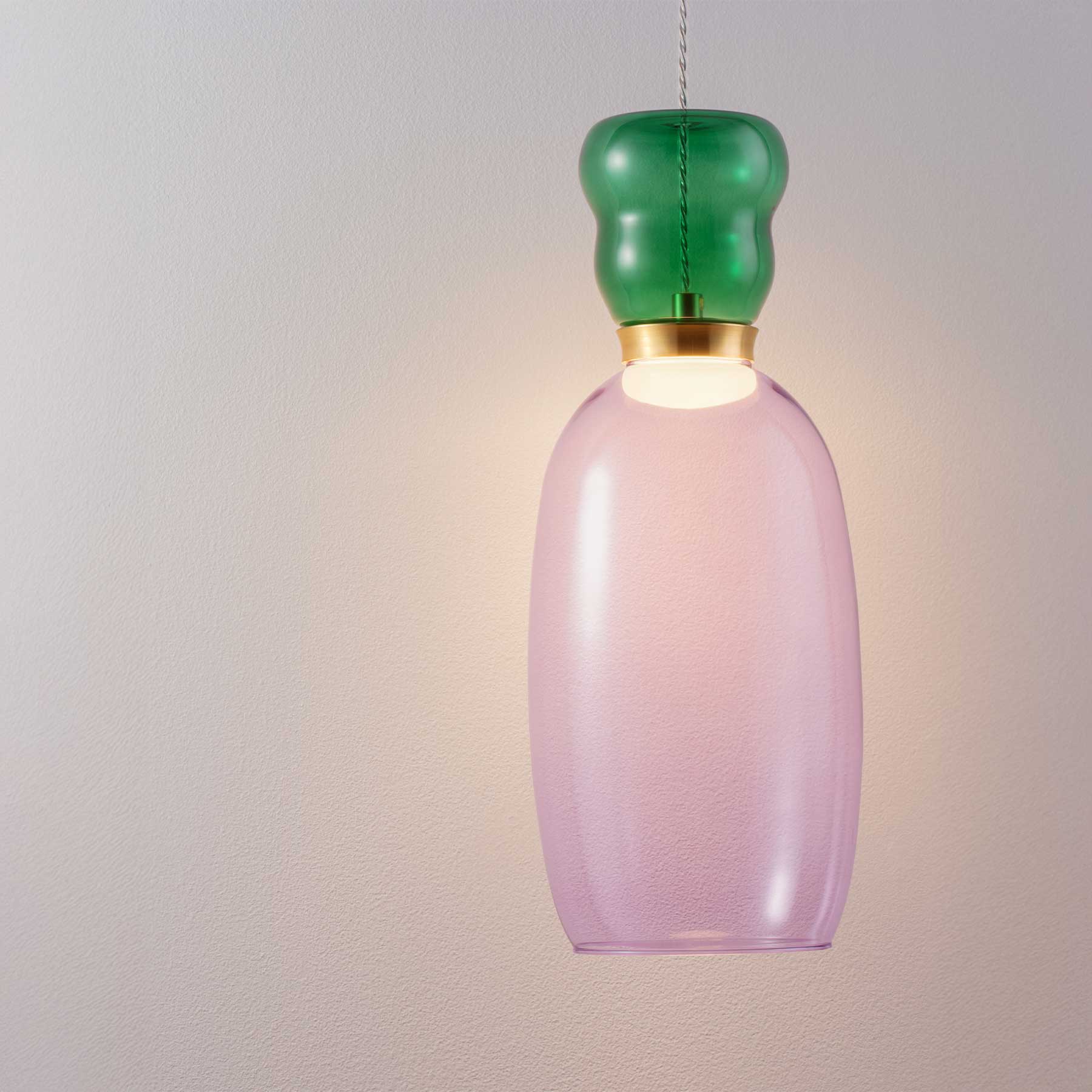 Nova Luce Pluma LED skleněné závěsné svítidlo