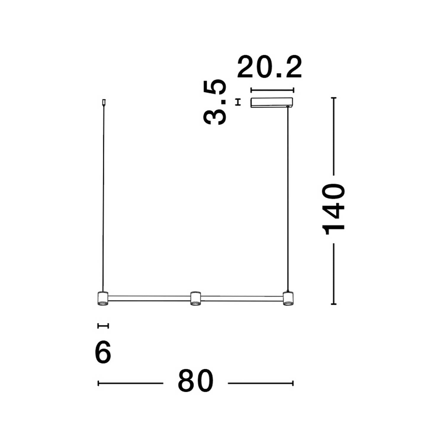 Nova Luce Puize LED závěsné svítidlo