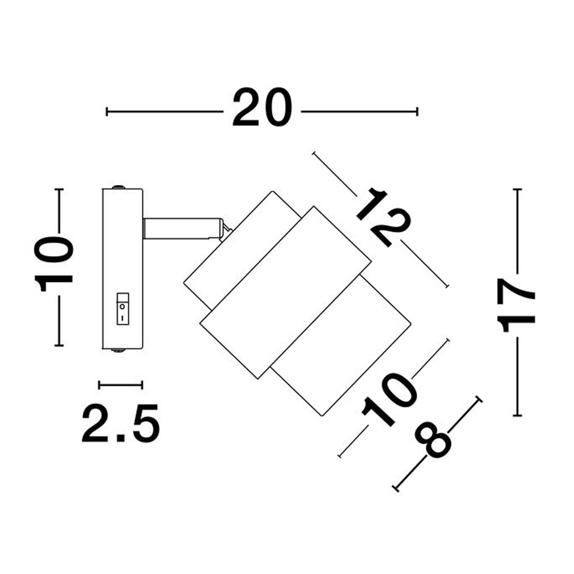 Nova Luce Sianna E27 staklena zidna svjetiljka