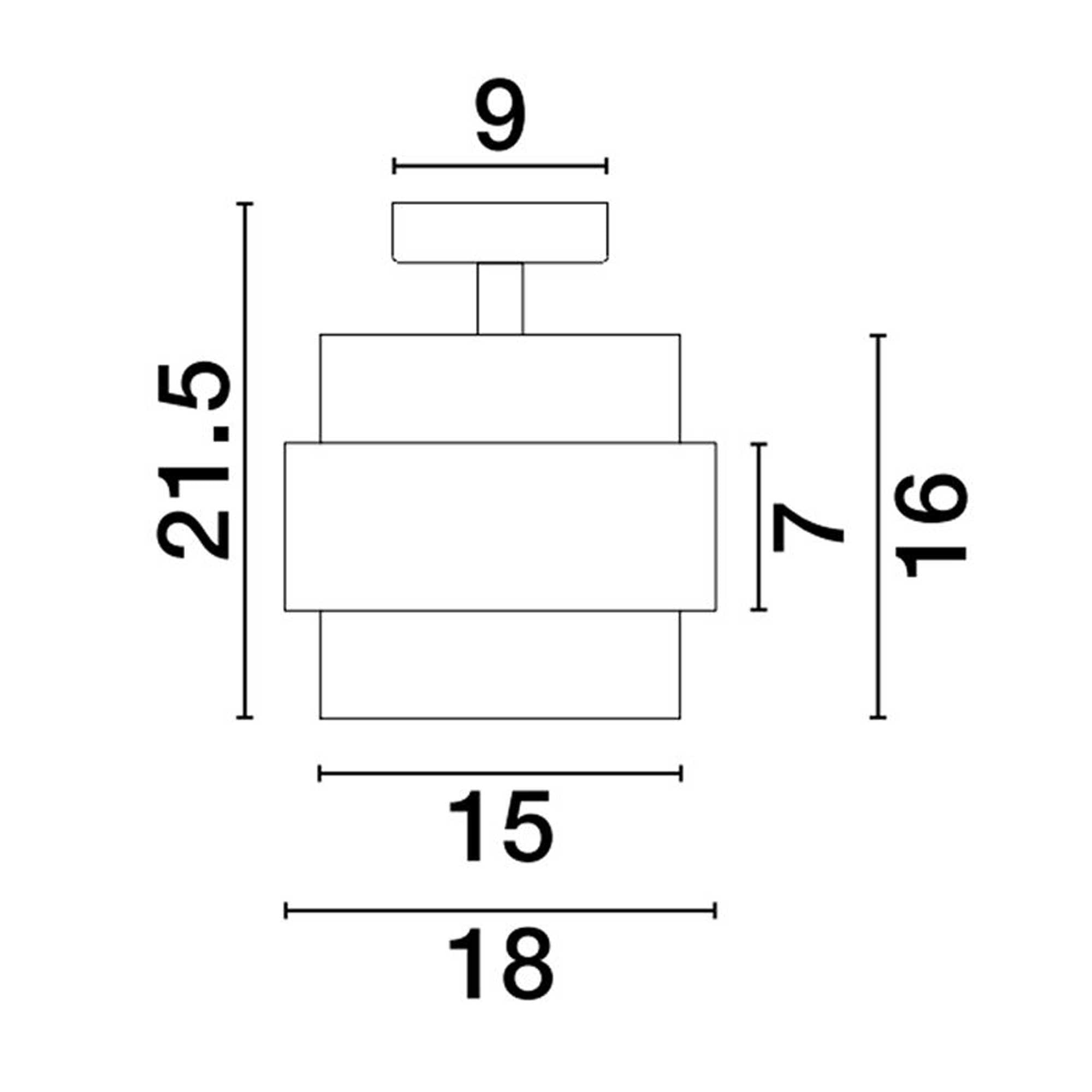Nova Luce Sianna E27 staklena stropna svjetiljka
