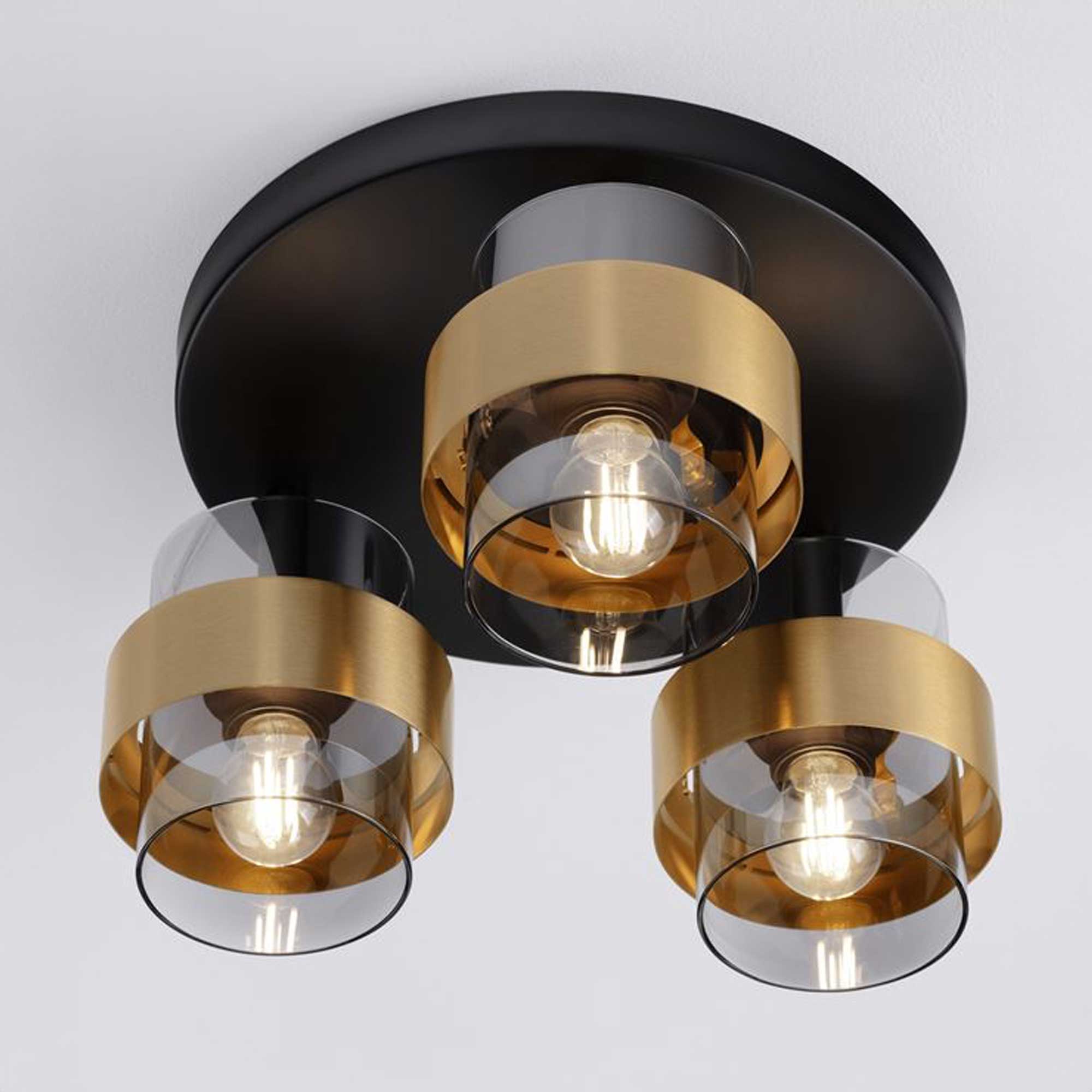 Nova Luce Sianna E27 staklena kružna lampa za strop