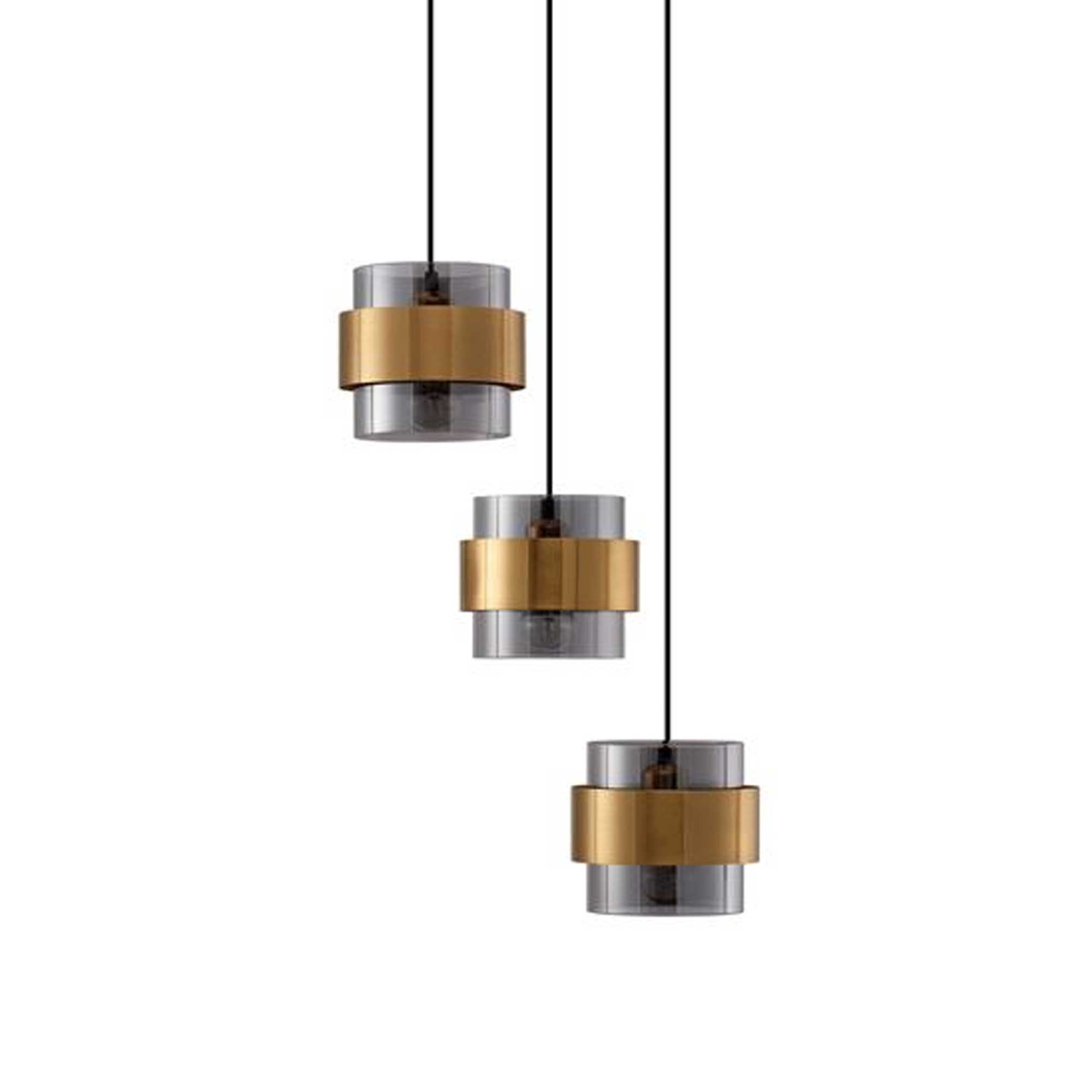 Nova Luce Sianna E27 staklena viseća svjetiljka, vertikalna