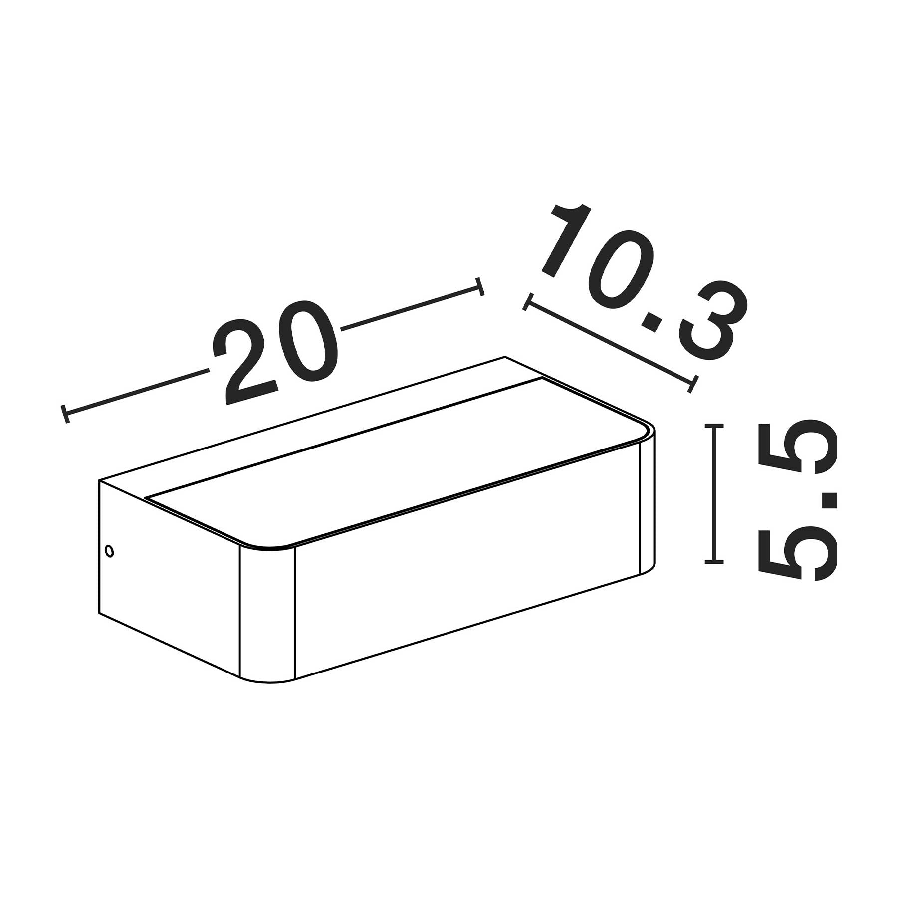 Nova Luce Videno LED nástěnné svítidlo IP65